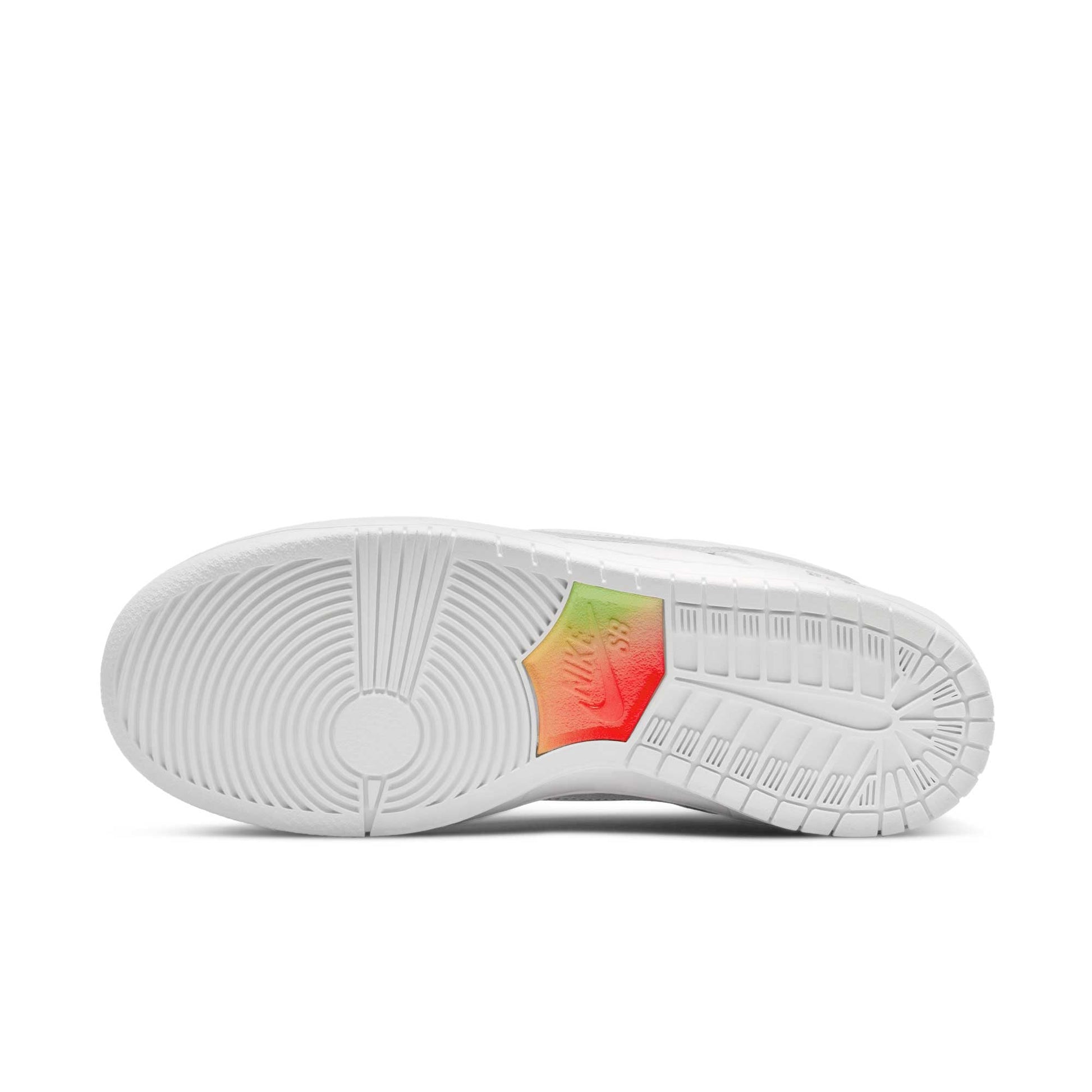 Nike SB Dunk Low Pro Be True, white/summit white - rainbow - Tiki Room Skateboards - 8