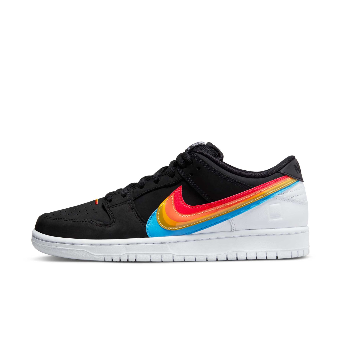 Nike SB Dunk Low Pro, black/black - white - Tiki Room Skateboards - 8
