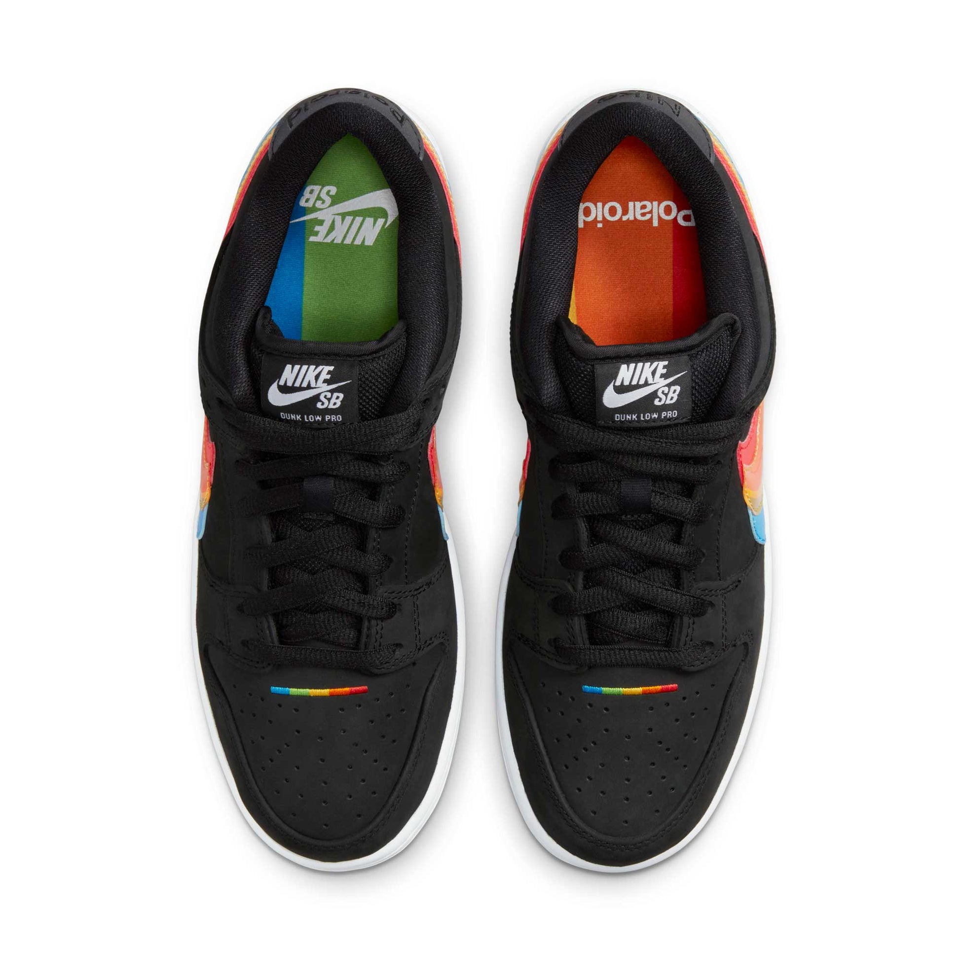 Nike SB Dunk Low Pro, black/black - white - Tiki Room Skateboards - 4