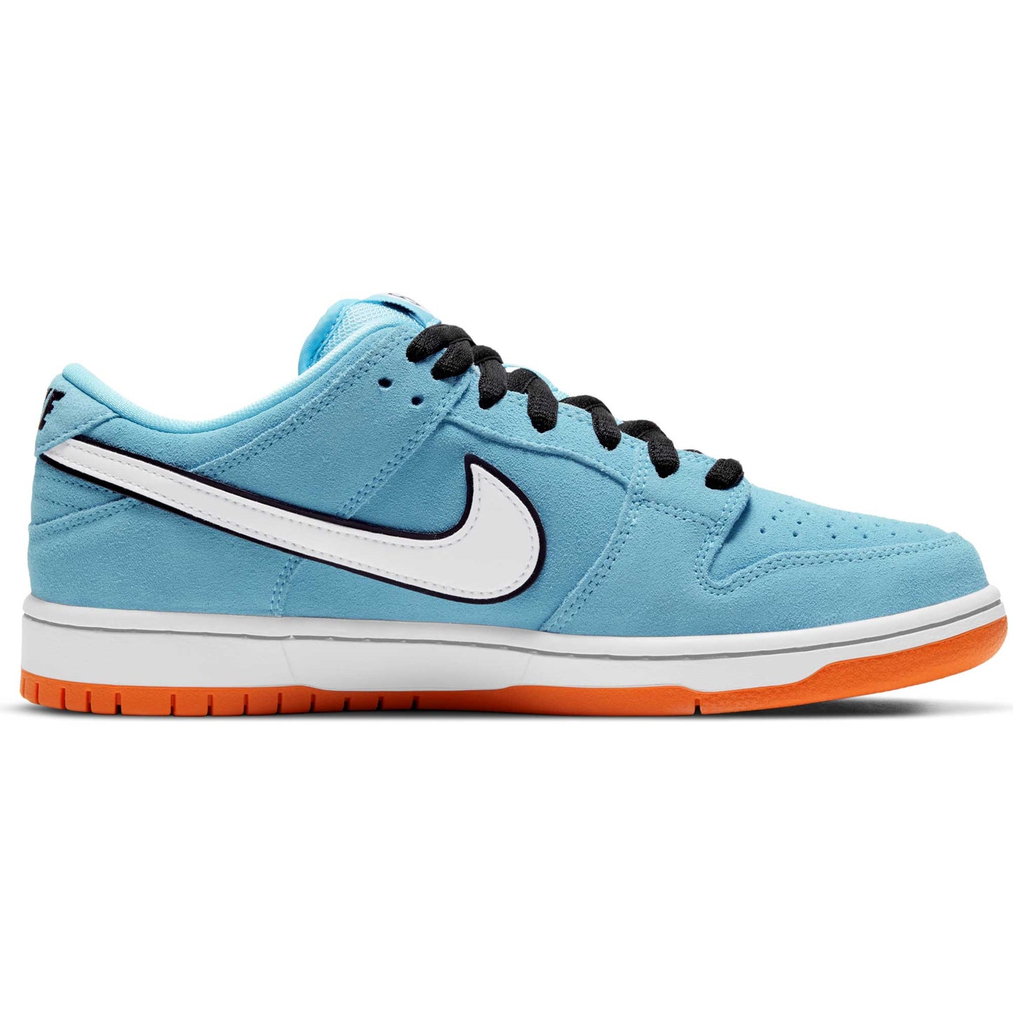 Nike SB Dunk Low Pro, blue chill/white - safety orange - black - Tiki Room Skateboards - 11