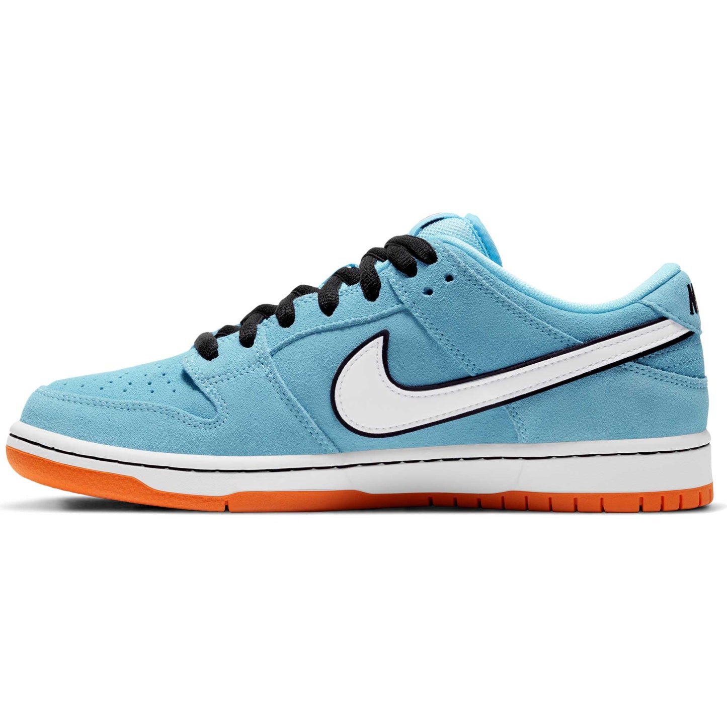 Nike SB Dunk Low Pro, blue chill/white - safety orange - black - Tiki Room Skateboards - 10