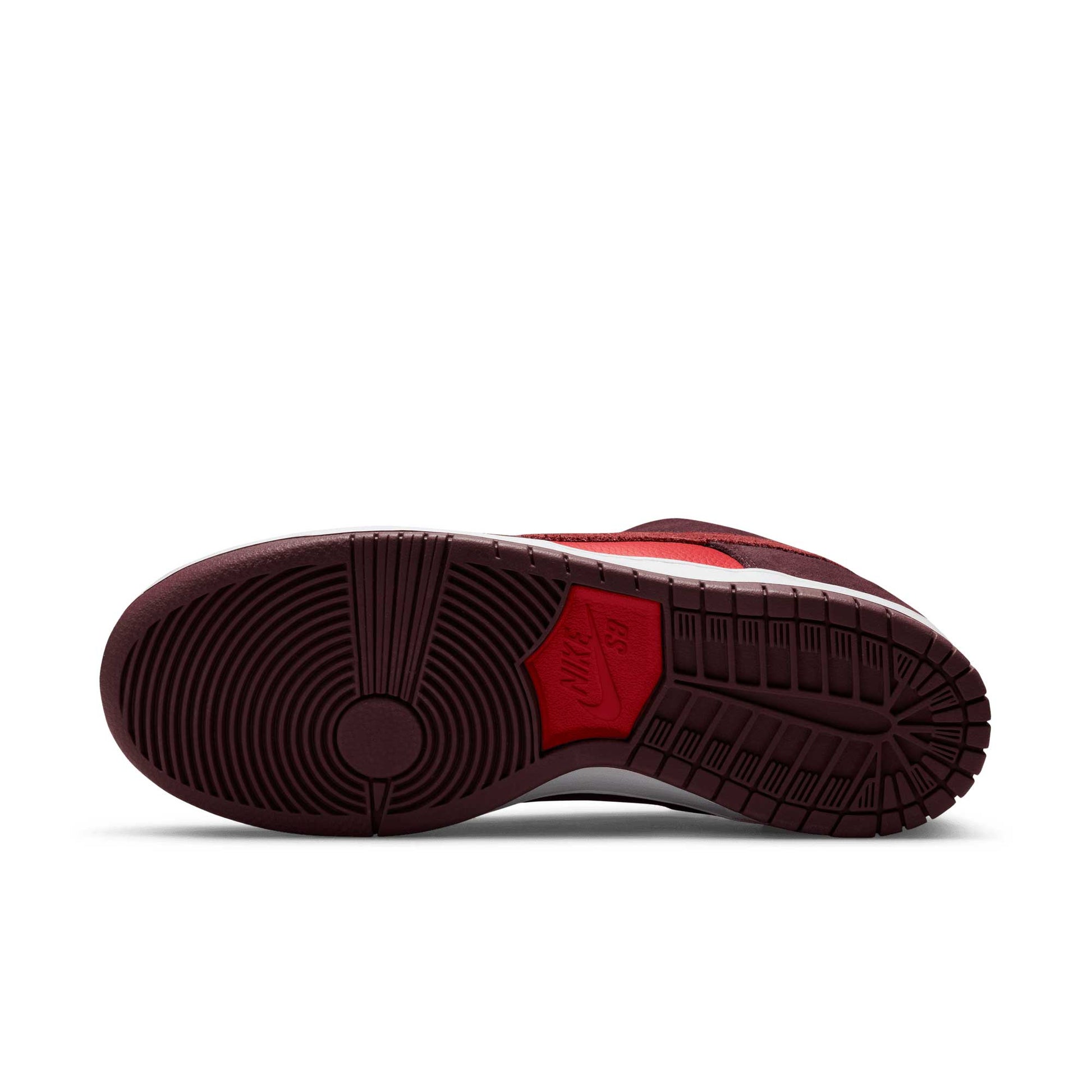 Nike SB Dunk Low Pro, burgundy crush/team red - university red - Tiki Room Skateboards - 5