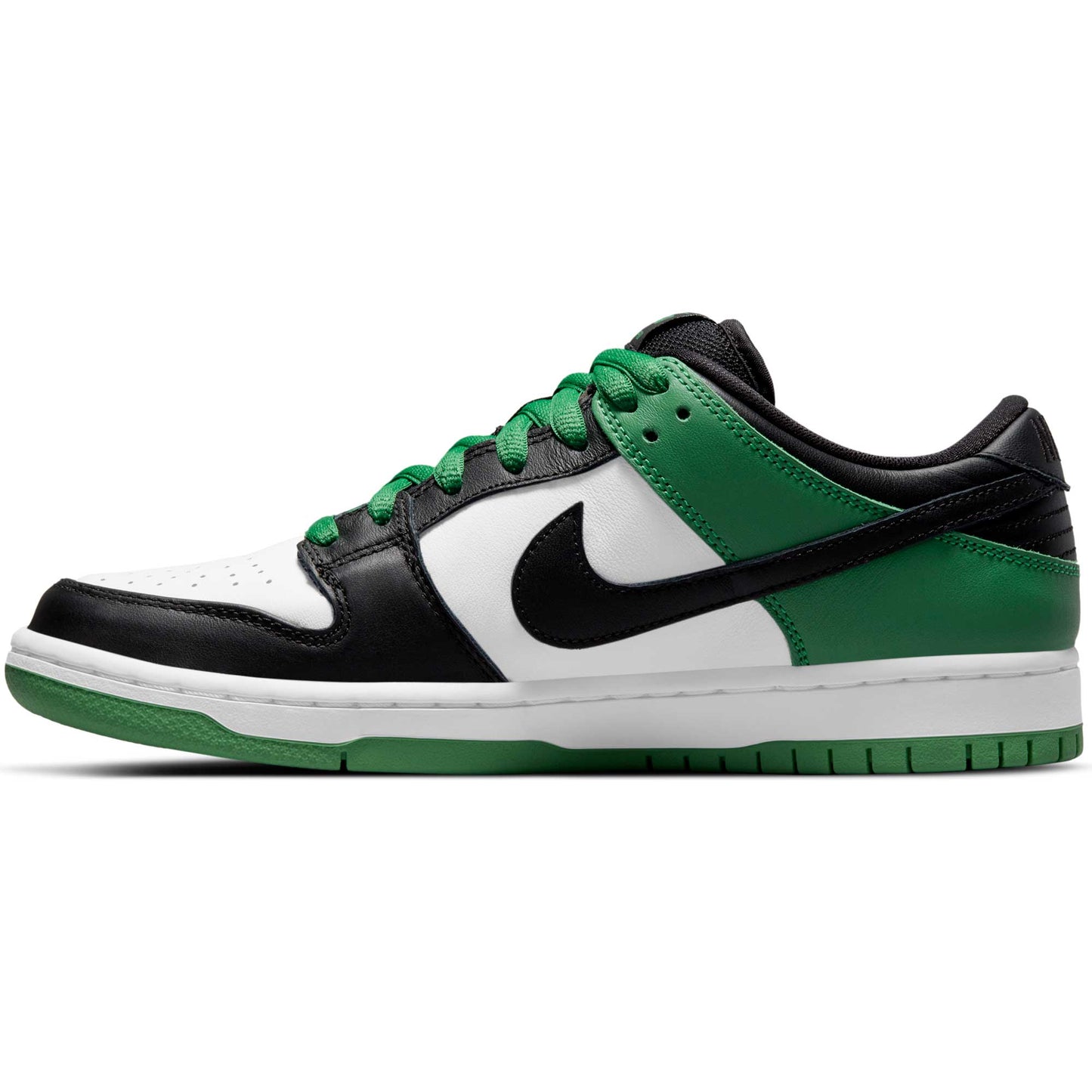 Nike SB Dunk Low Pro, classic green/black - white - classic green - Tiki Room Skateboards - 2