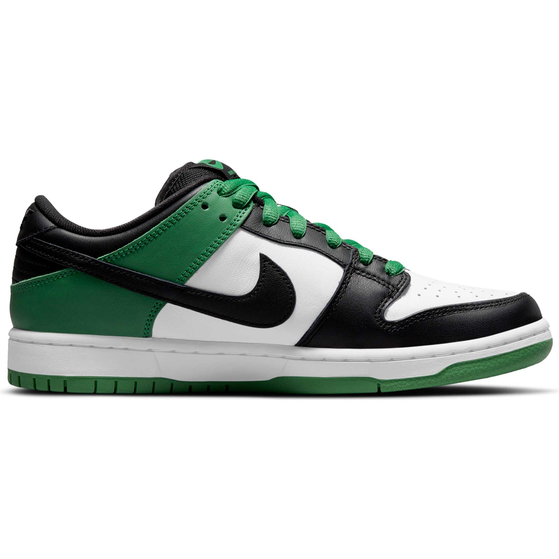 Nike SB Dunk Low Pro, classic green/black - white - classic green - Tiki Room Skateboards - 8