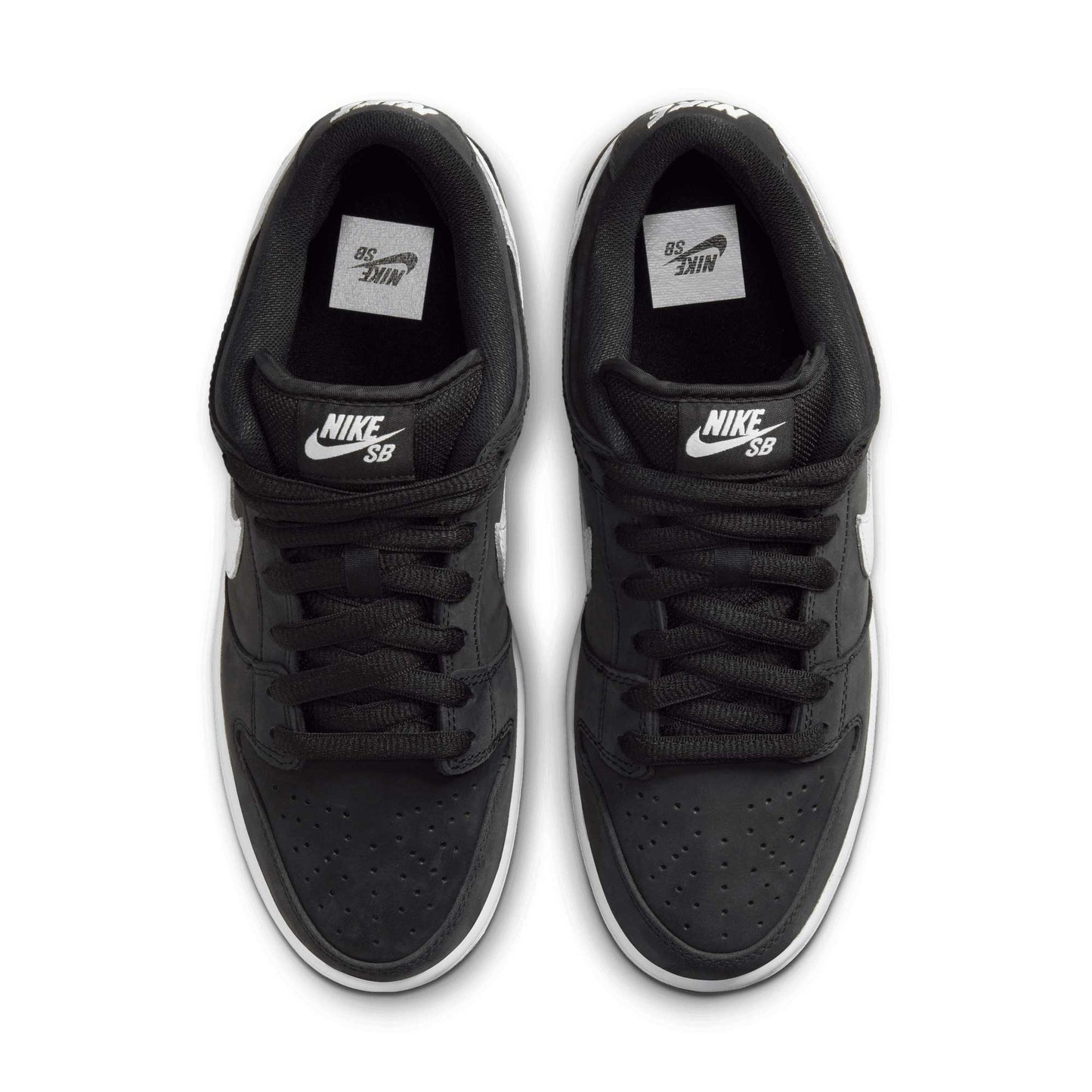 Nike SB Dunk Low Pro ISO, black/white-black-gum light brown - Tiki Room Skateboards - 3