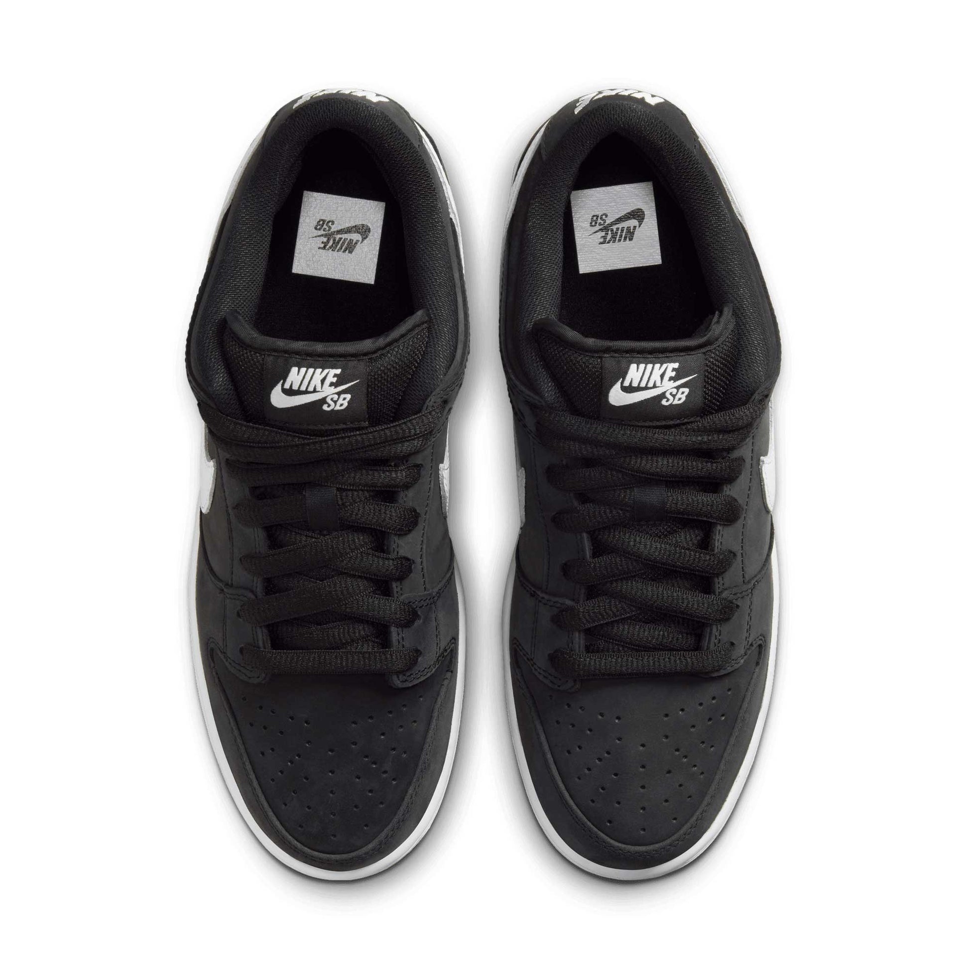 Nike SB Dunk Low Pro ISO, black/white-black-gum light brown - Tiki Room Skateboards - 3