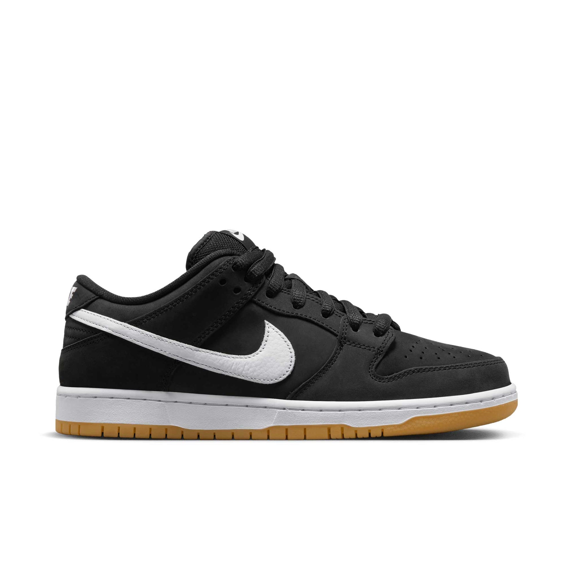 Nike SB Dunk Low Pro ISO, black/white-black-gum light brown