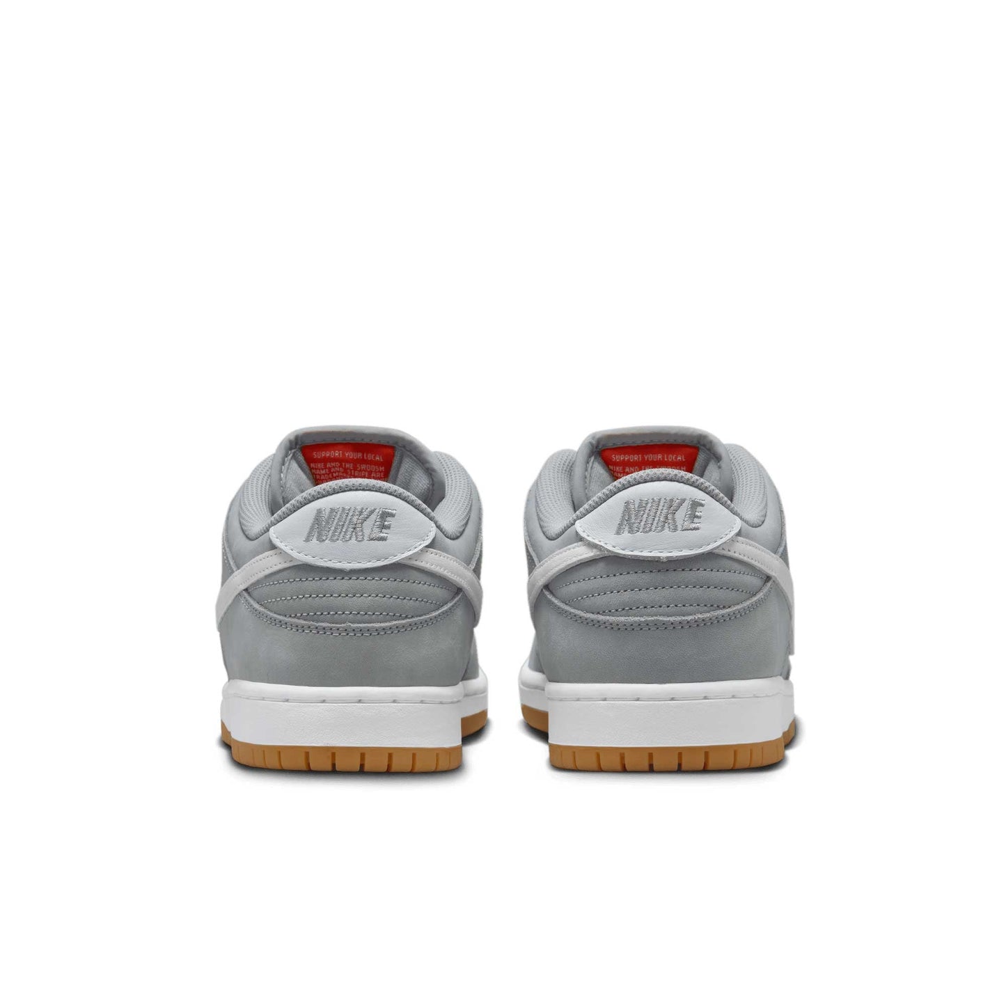 Nike SB Dunk Low Pro ISO, wolf grey/white - wolf grey - Tiki Room Skateboards - 4