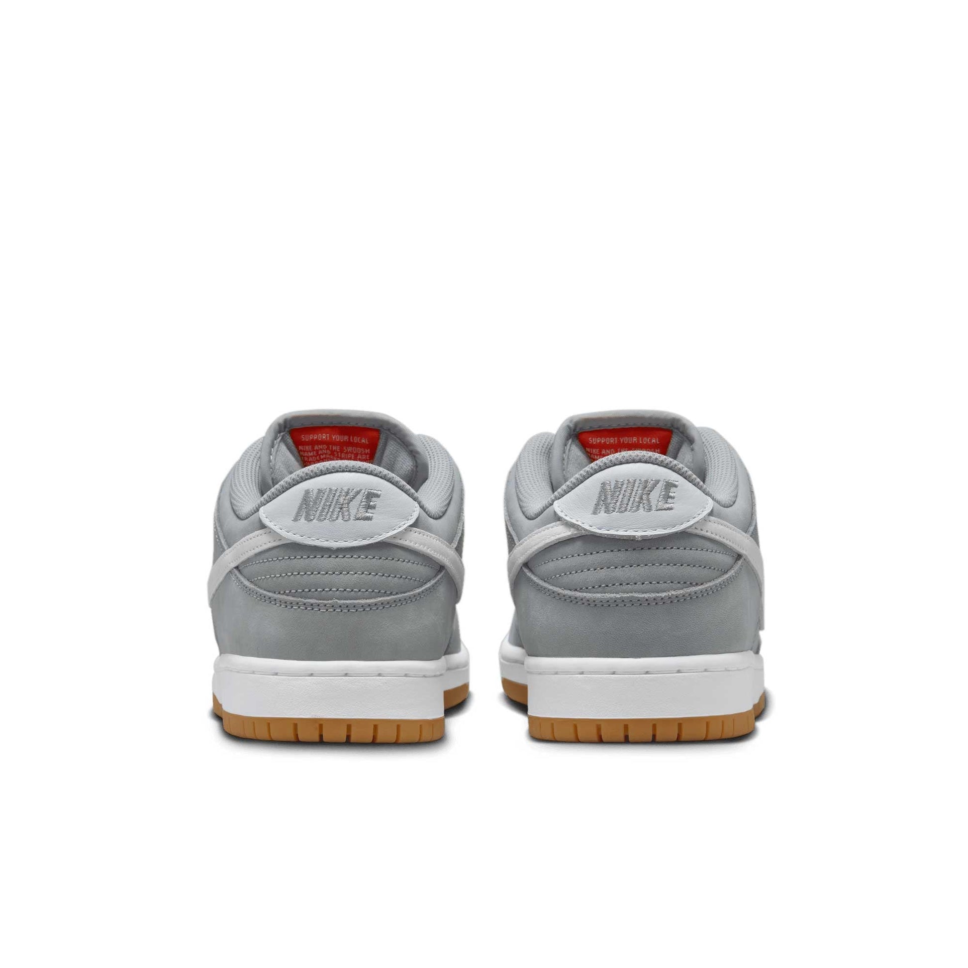 Nike SB Dunk Low Pro ISO, wolf grey/white - wolf grey - Tiki Room Skateboards - 4
