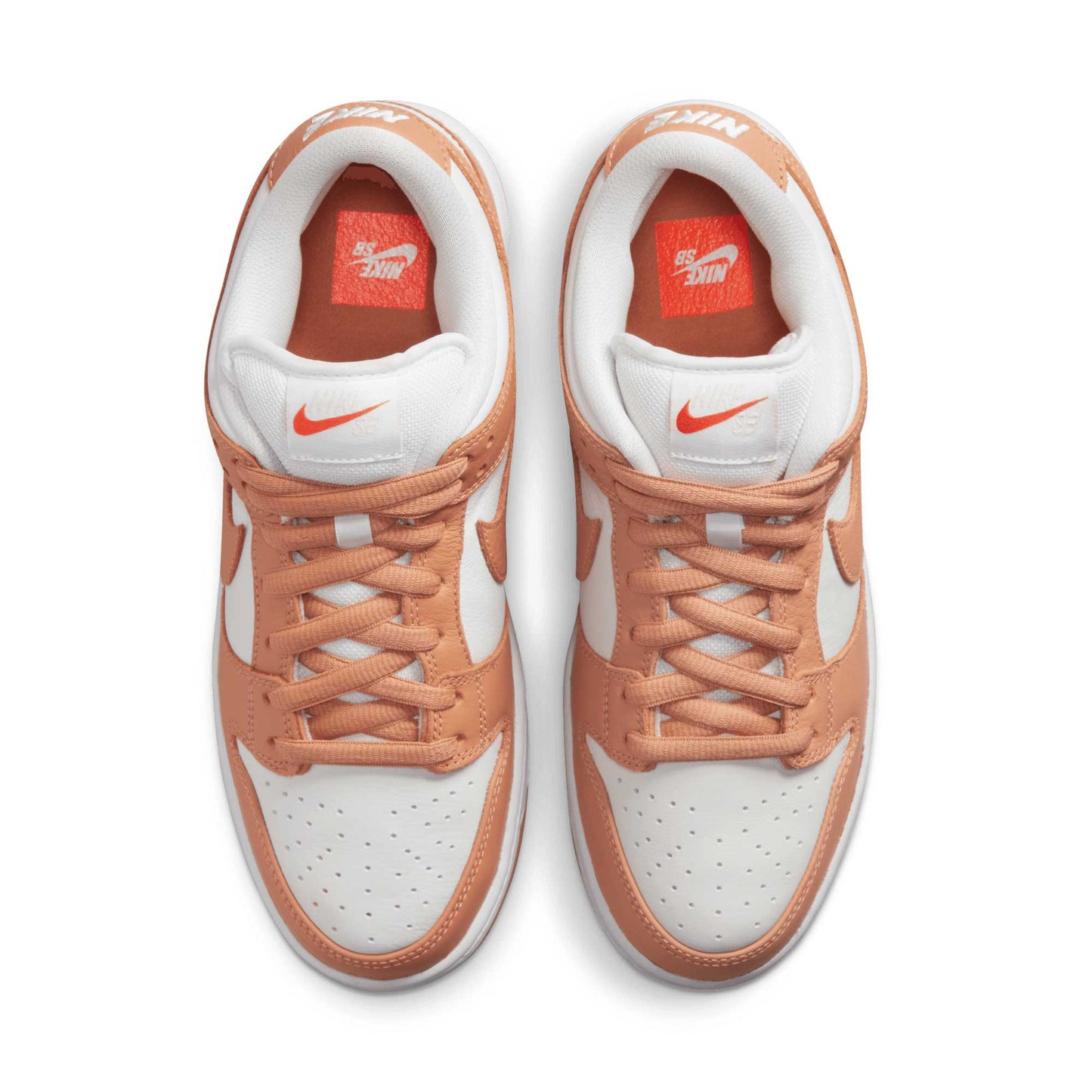Nike SB Dunk Low Pro, lt cognac/lt cognac - white - lt cognac - Tiki Room Skateboards - 5