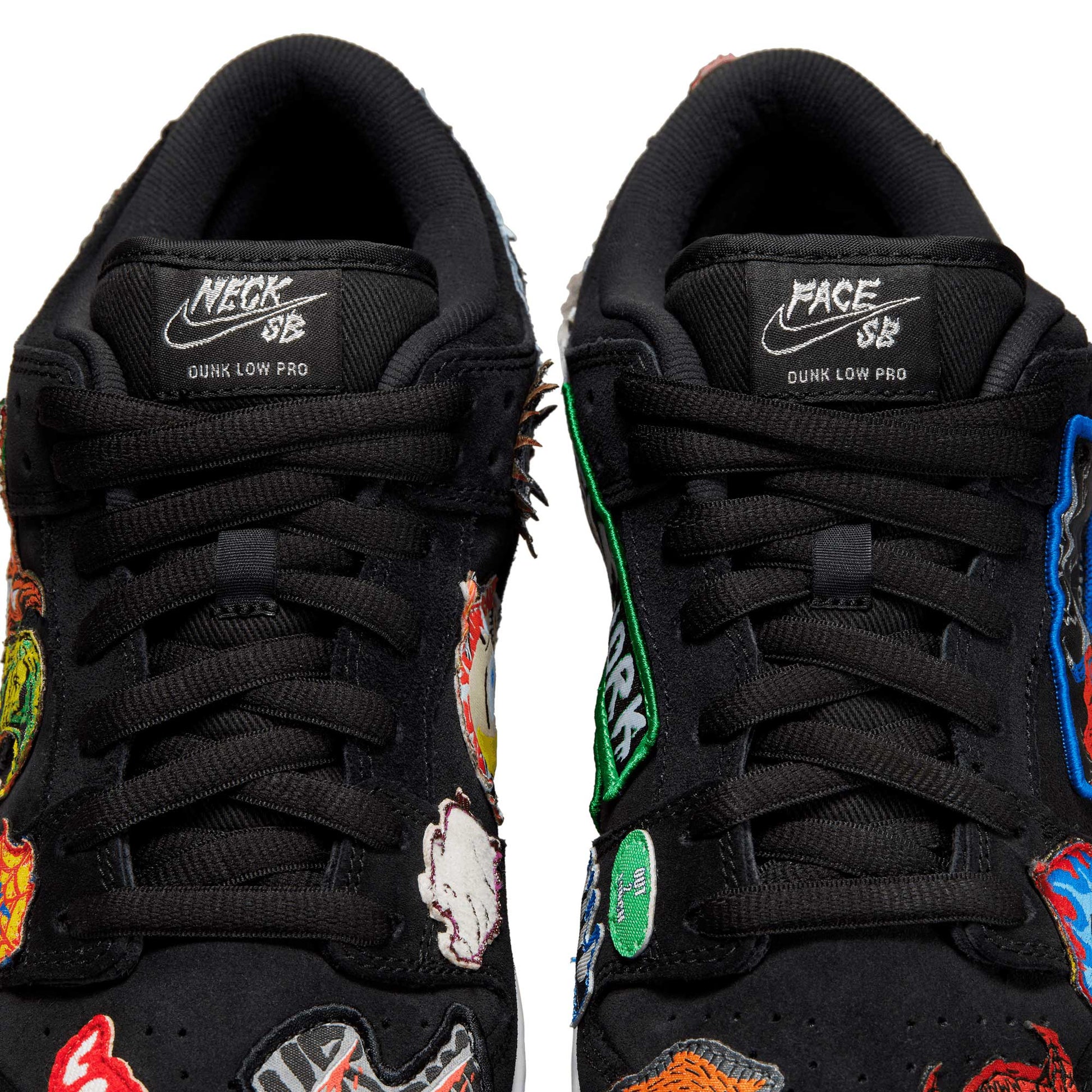 Nike SB Dunk Low Pro Neckface, black/white - multi - color - Tiki Room Skateboards - 5