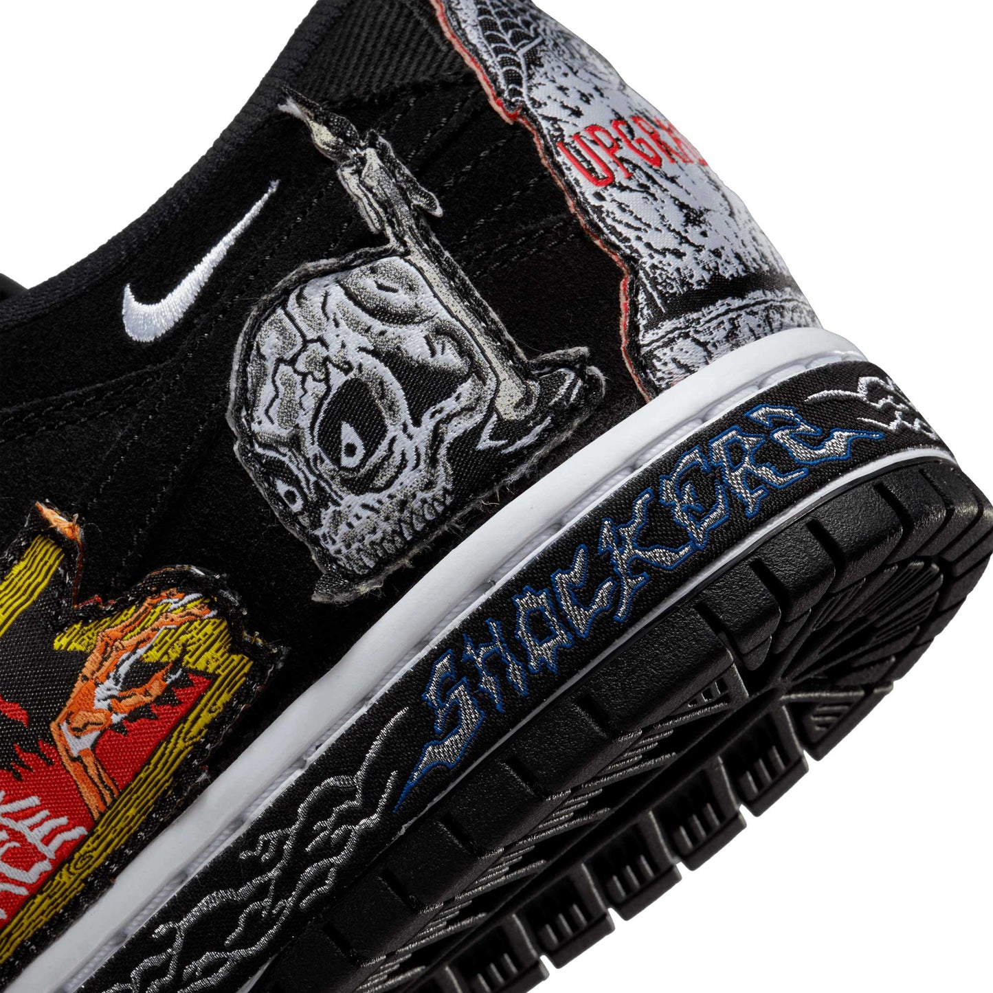 Nike SB Dunk Low Pro Neckface, black/white - multi - color - Tiki Room Skateboards - 14