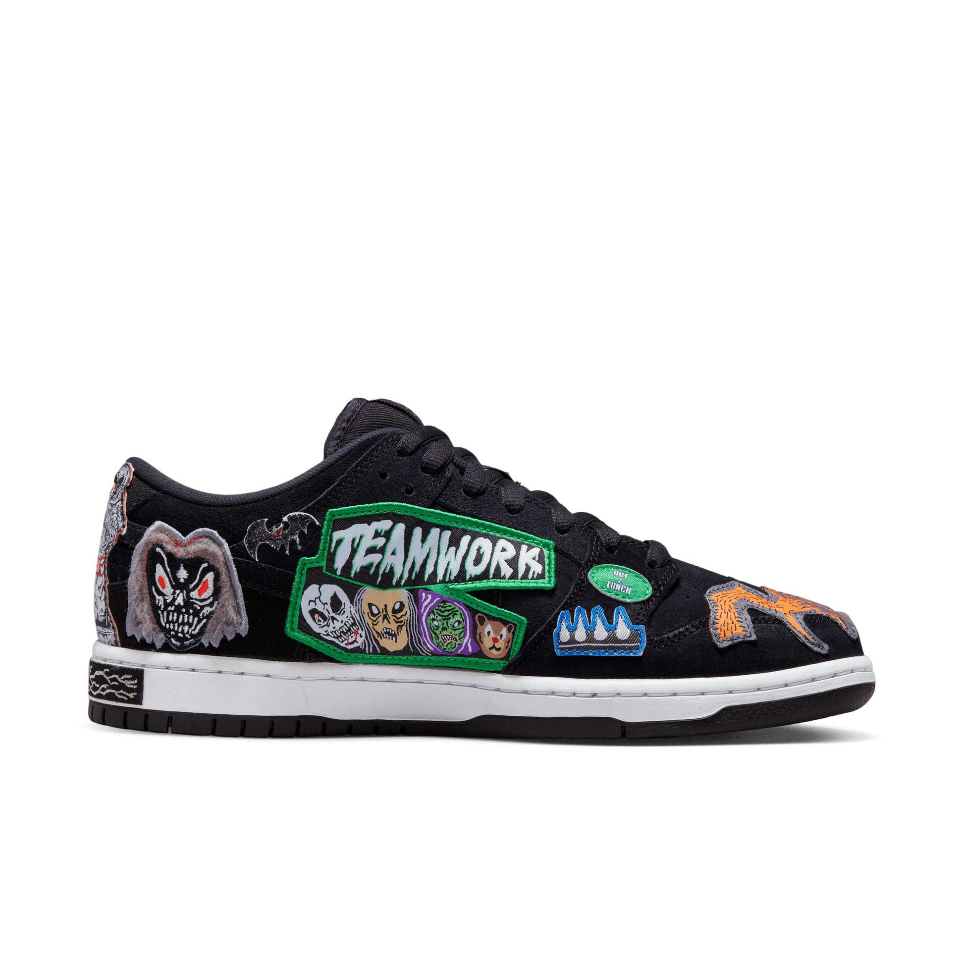 Nike SB Dunk Low Pro Neckface, black/white - multi - color - Tiki Room Skateboards - 11