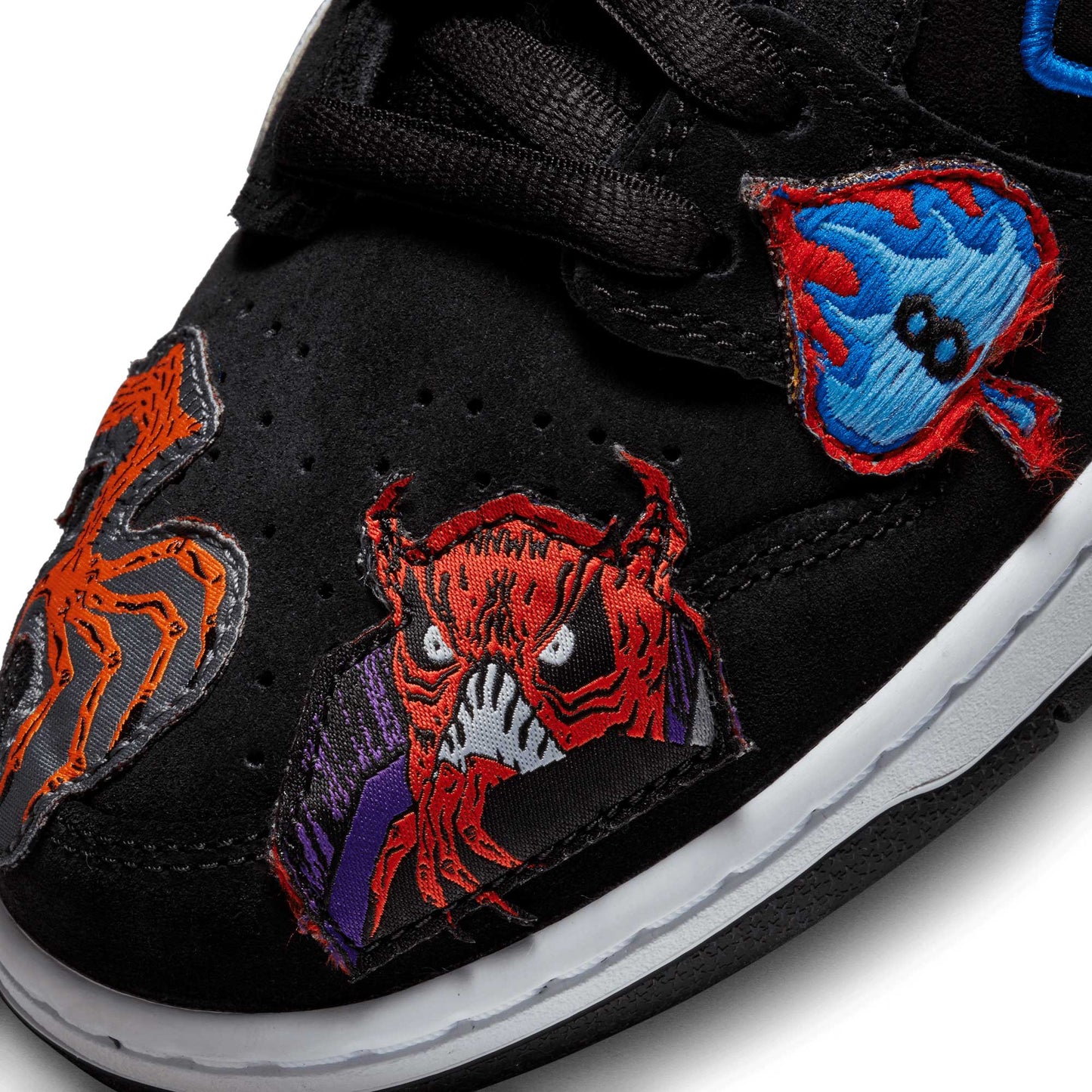 Nike SB Dunk Low Pro Neckface, black/white - multi - color - Tiki Room Skateboards - 13