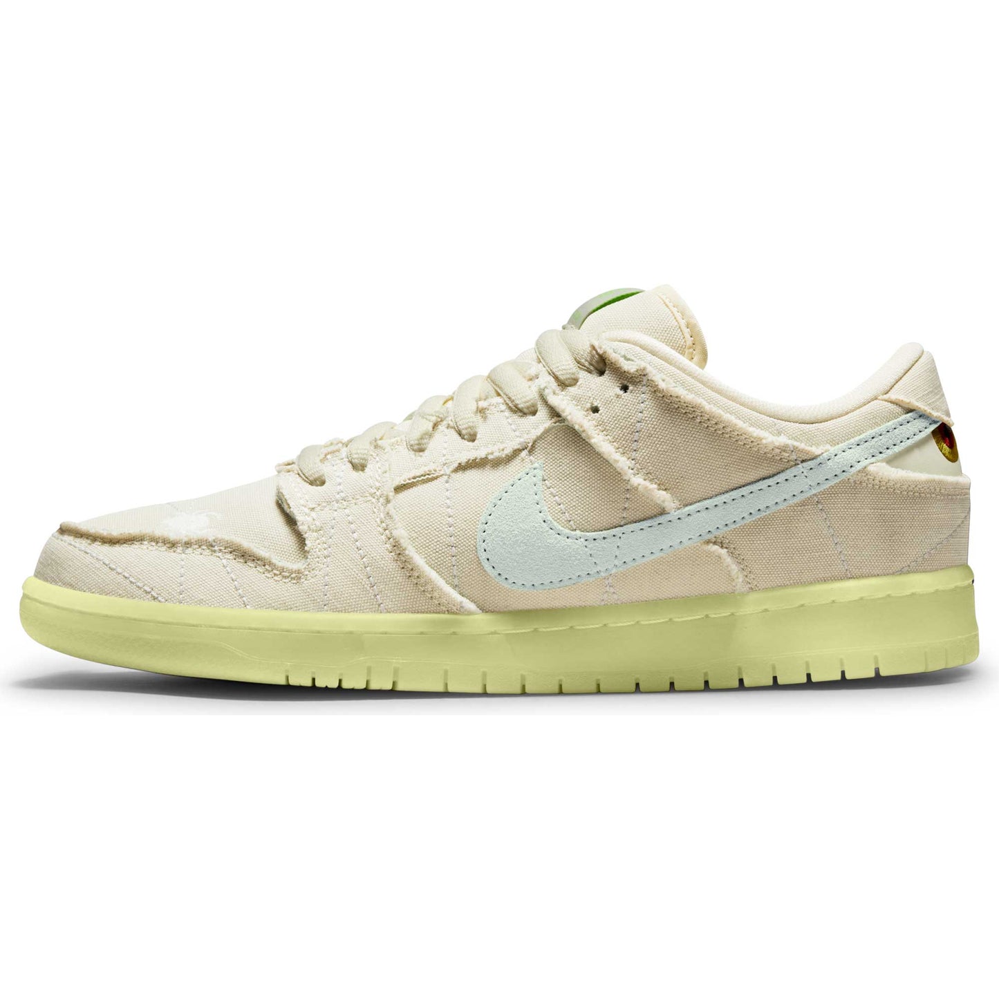 Nike SB Dunk Low Pro Premium, coconut milk/seafoam - yellow strike - Tiki Room Skateboards - 8