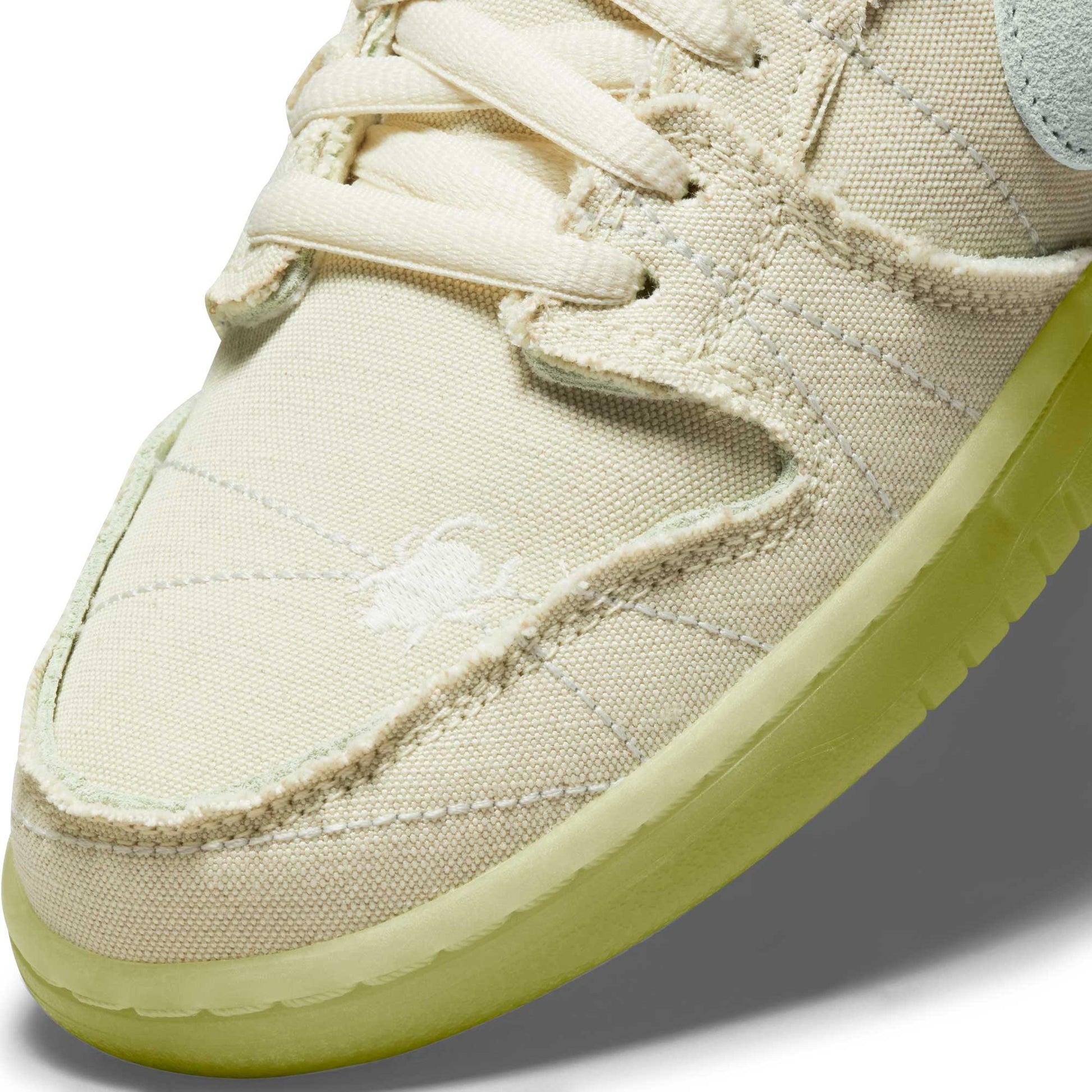 Nike SB Dunk Low Pro Premium, coconut milk/seafoam - yellow strike - Tiki Room Skateboards - 16