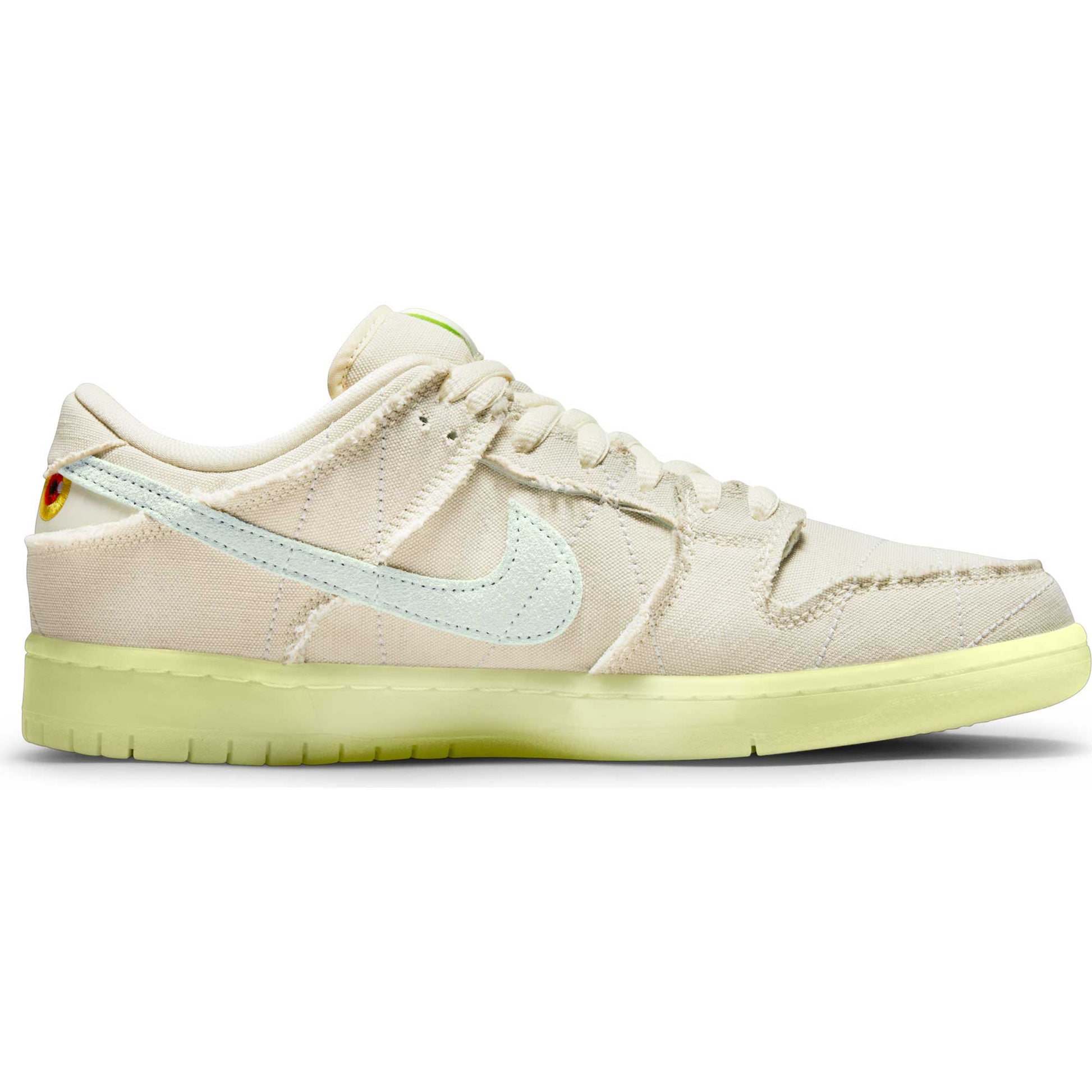 Nike SB Dunk Low Pro Premium, coconut milk/seafoam - yellow strike - Tiki Room Skateboards - 6