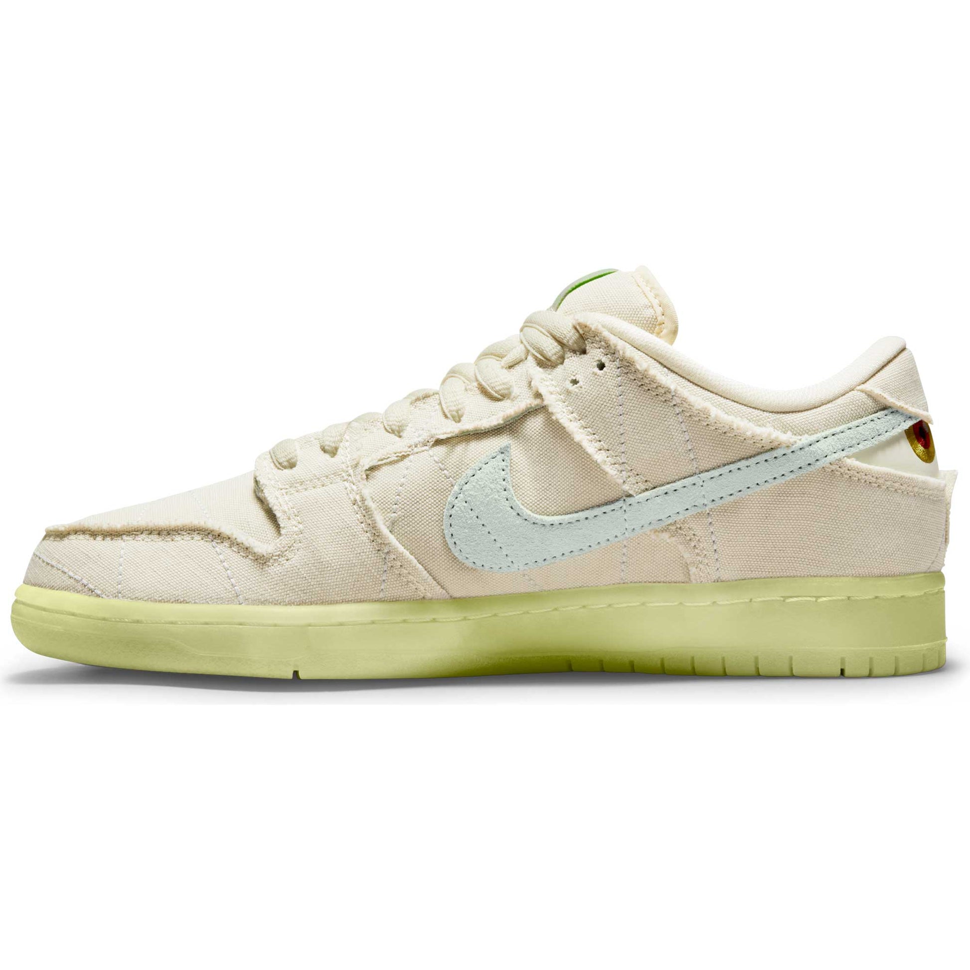 Nike SB Dunk Low Pro Premium, coconut milk/seafoam - yellow strike - Tiki Room Skateboards - 7