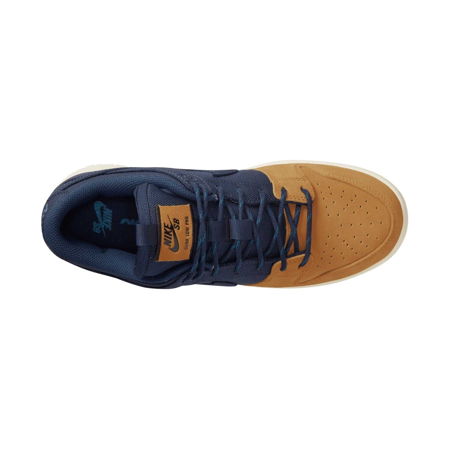 Nike SB Dunk Low Pro Premium, midnight navy/midnight navy - desert ochre - Tiki Room Skateboards - 4