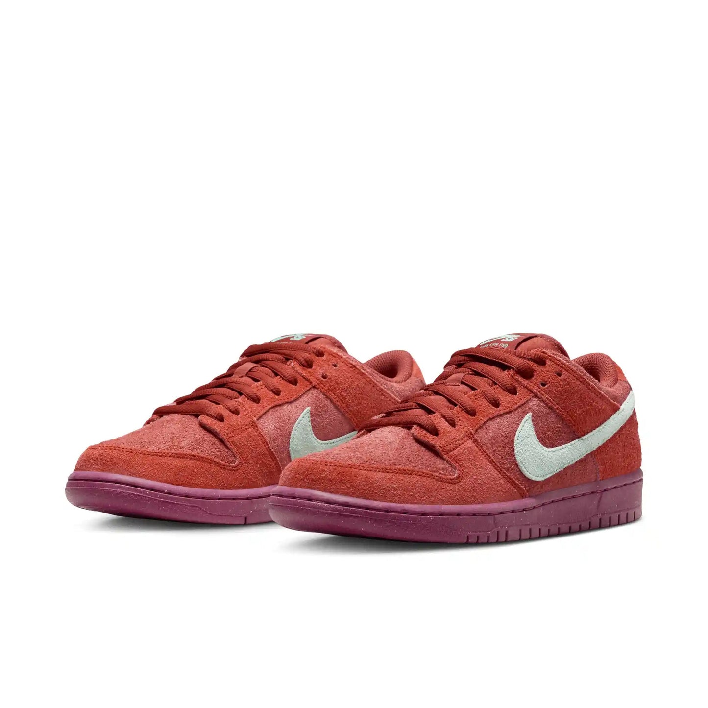 Nike SB Dunk Low Pro Premium, mystic red/emerald rise-rugged orange - Tiki Room Skateboards - 2