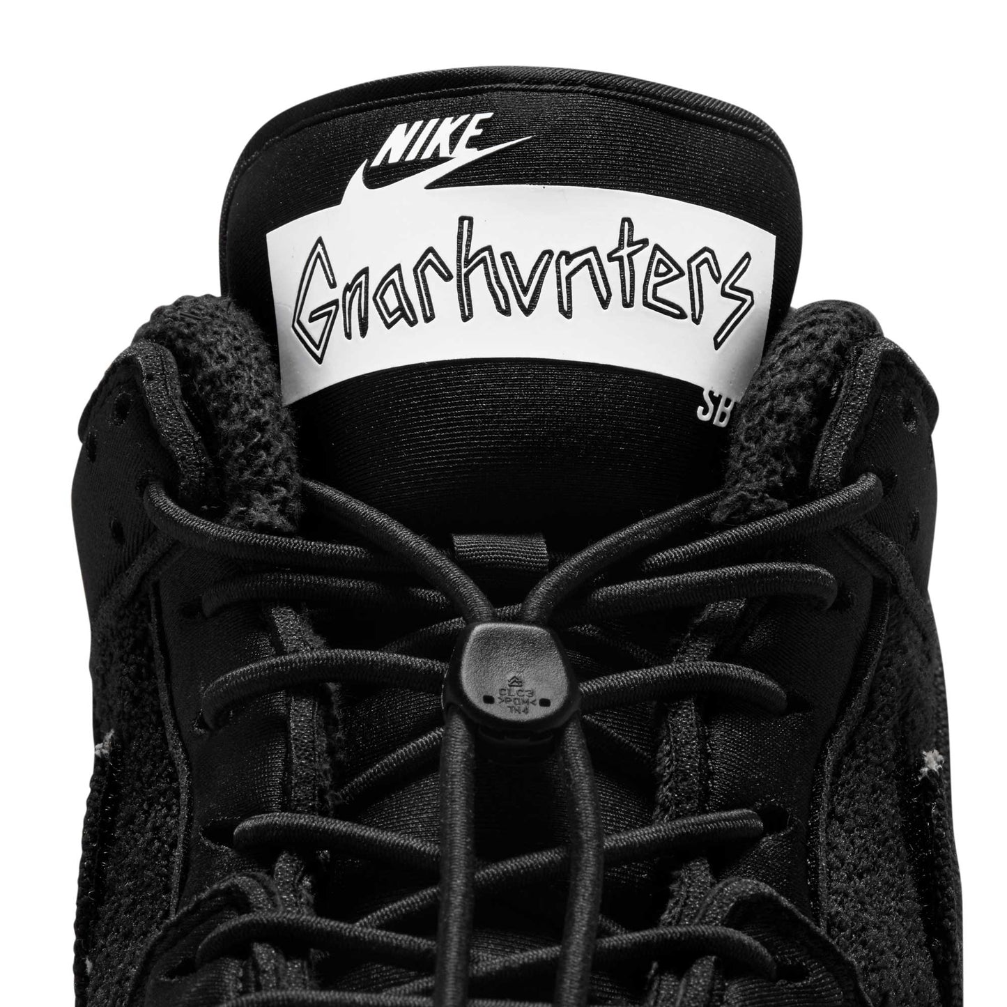 Nike SB Dunk Low Pro QS Gnarhunters, black/black - white - Tiki Room Skateboards - 2