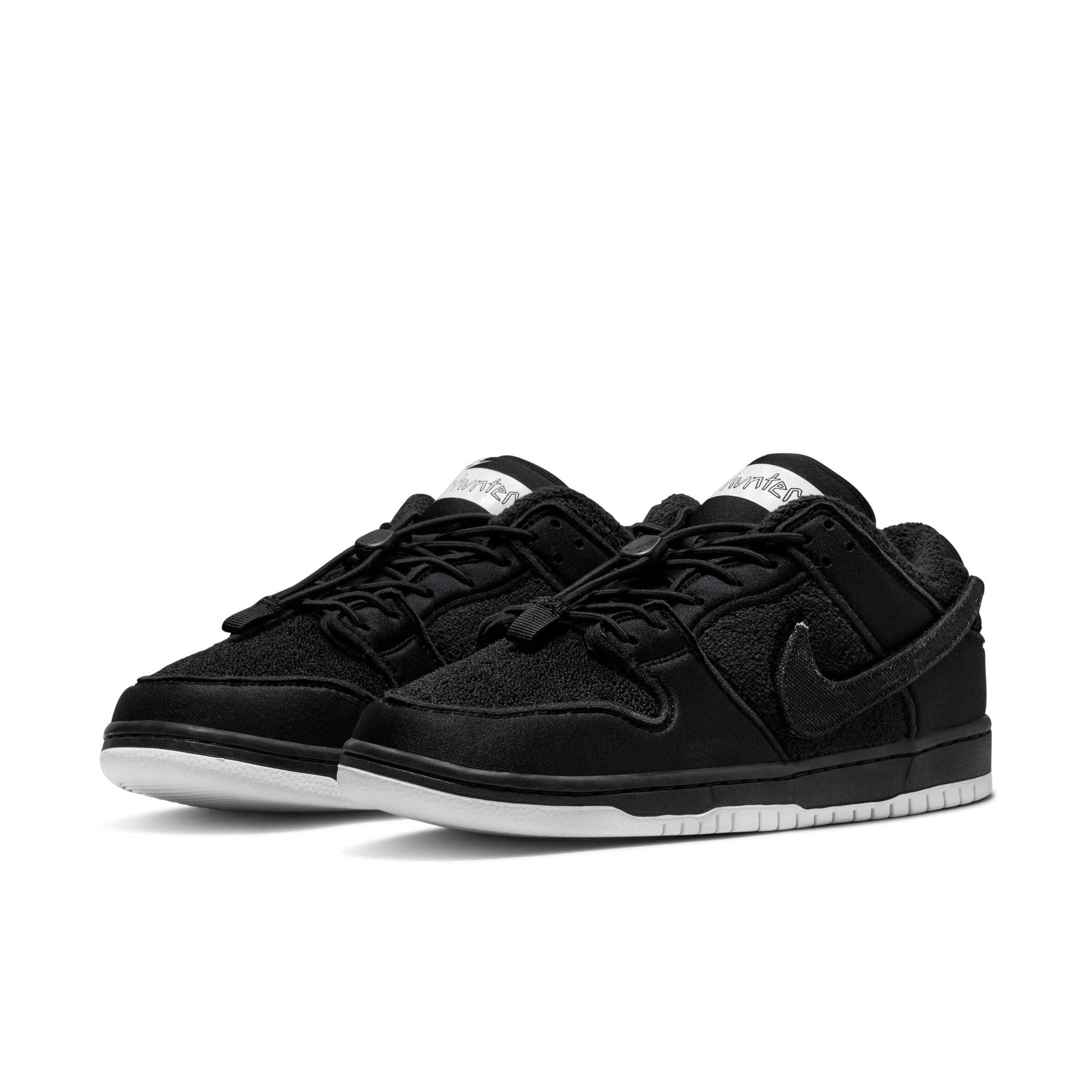 Nike SB Dunk Low Pro QS Gnarhunters, black/black - white - Tiki Room Skateboards - 15