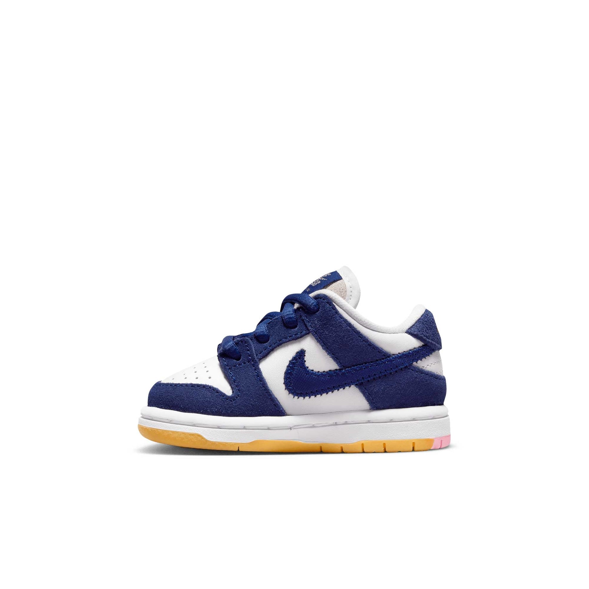 Nike SB Dunk Low Pro (Toddler), deep royal blue/deep royal blue - white - Tiki Room Skateboards - 6