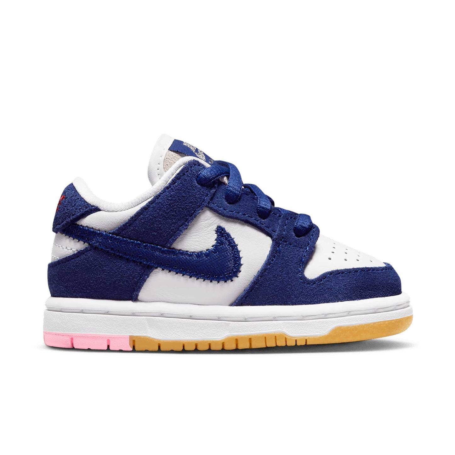 Nike SB Dunk Low Pro (Toddler), deep royal blue/deep royal blue - white - Tiki Room Skateboards - 7