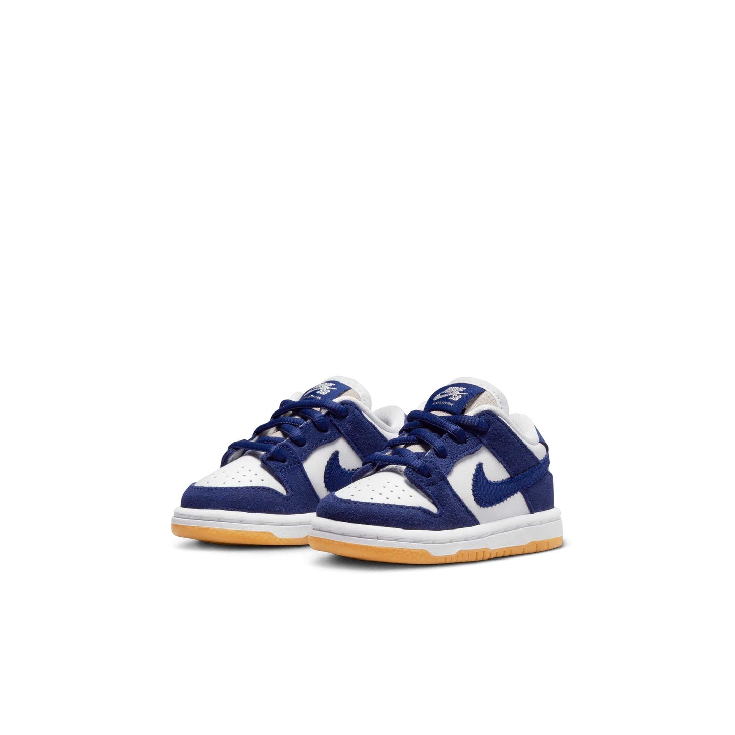 Nike SB Dunk Low Pro (Toddler), deep royal blue/deep royal blue - white - Tiki Room Skateboards - 3