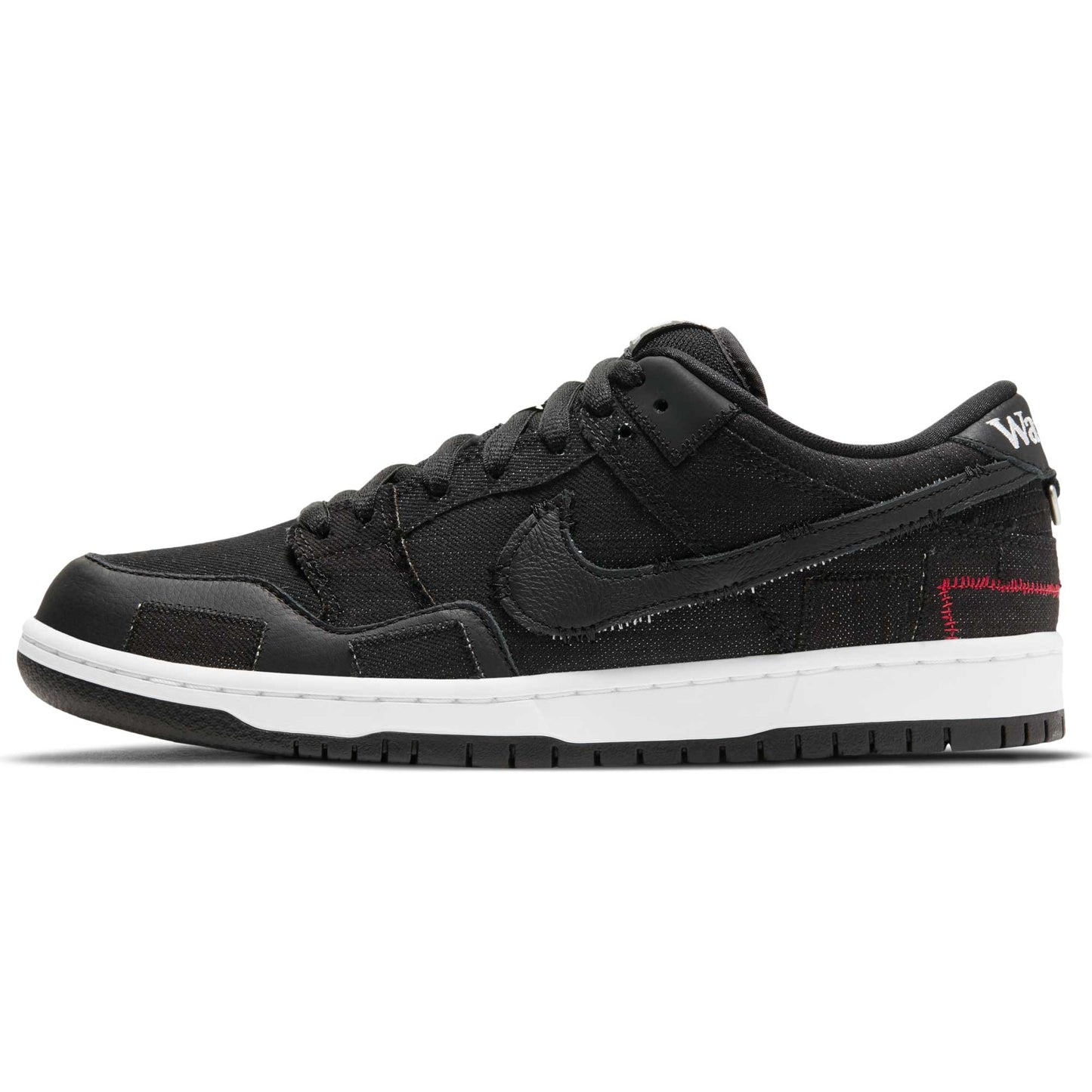Nike SB Dunk Low Pro Wasted Youth, black/black - university red - white - Tiki Room Skateboards - 4