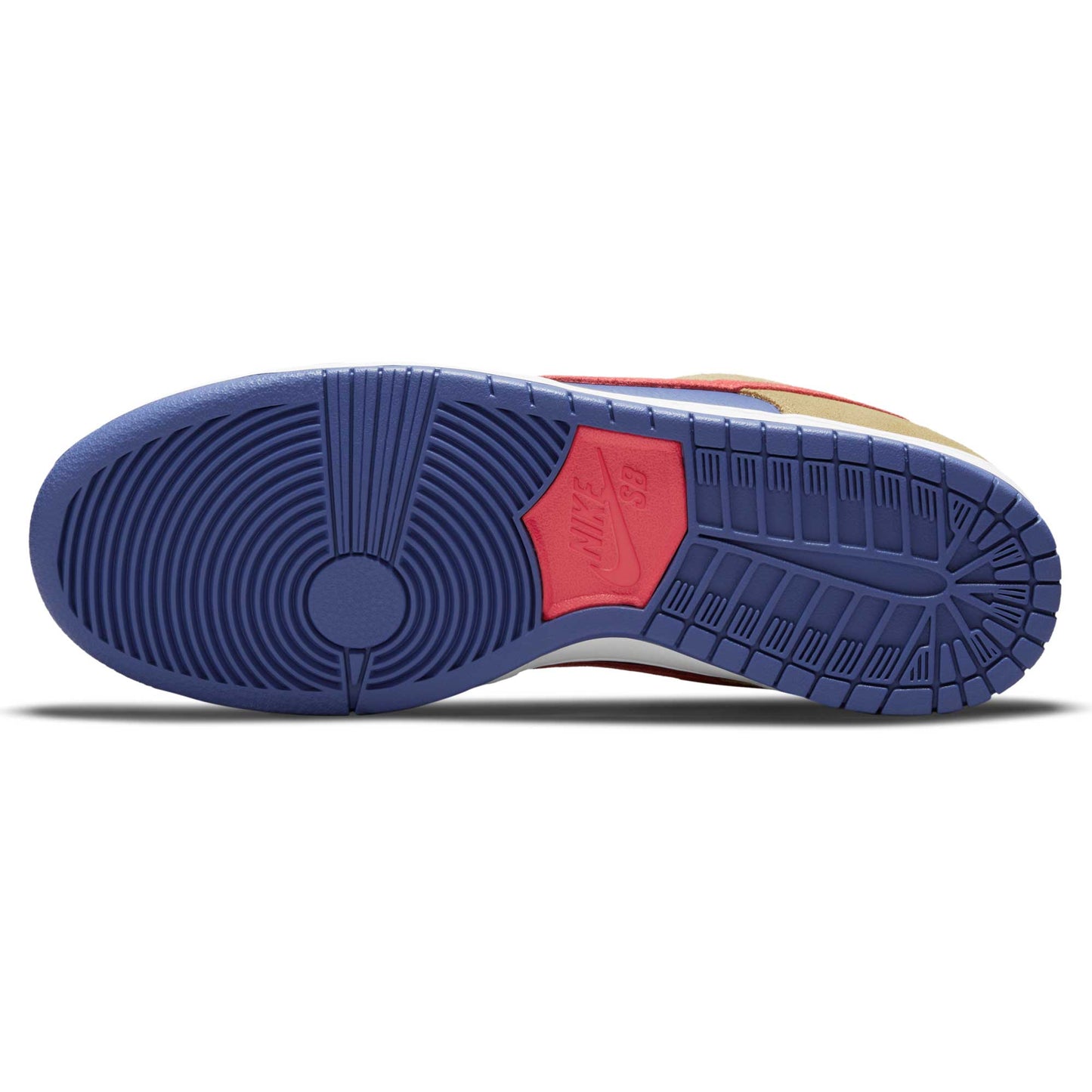 Nike SB Dunk Low Pro, wheat/lt fusion red - dk purple dust - white - Tiki Room Skateboards - 7