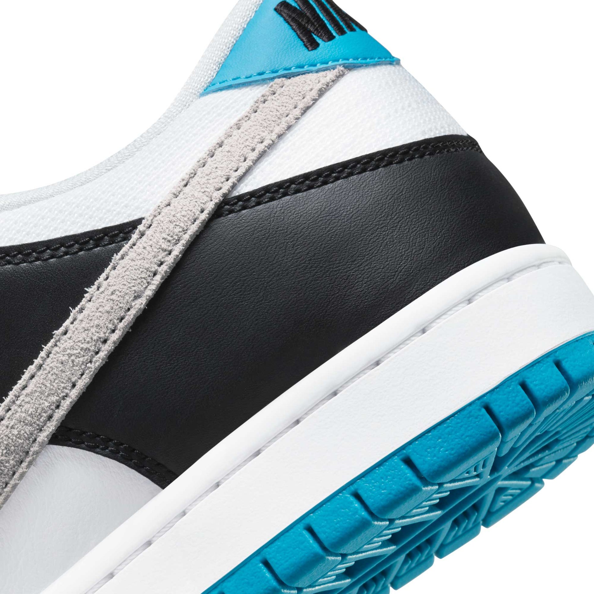 Nike SB Dunk Low Pro, white/neutral grey - black - laser blue - Tiki Room Skateboards - 11