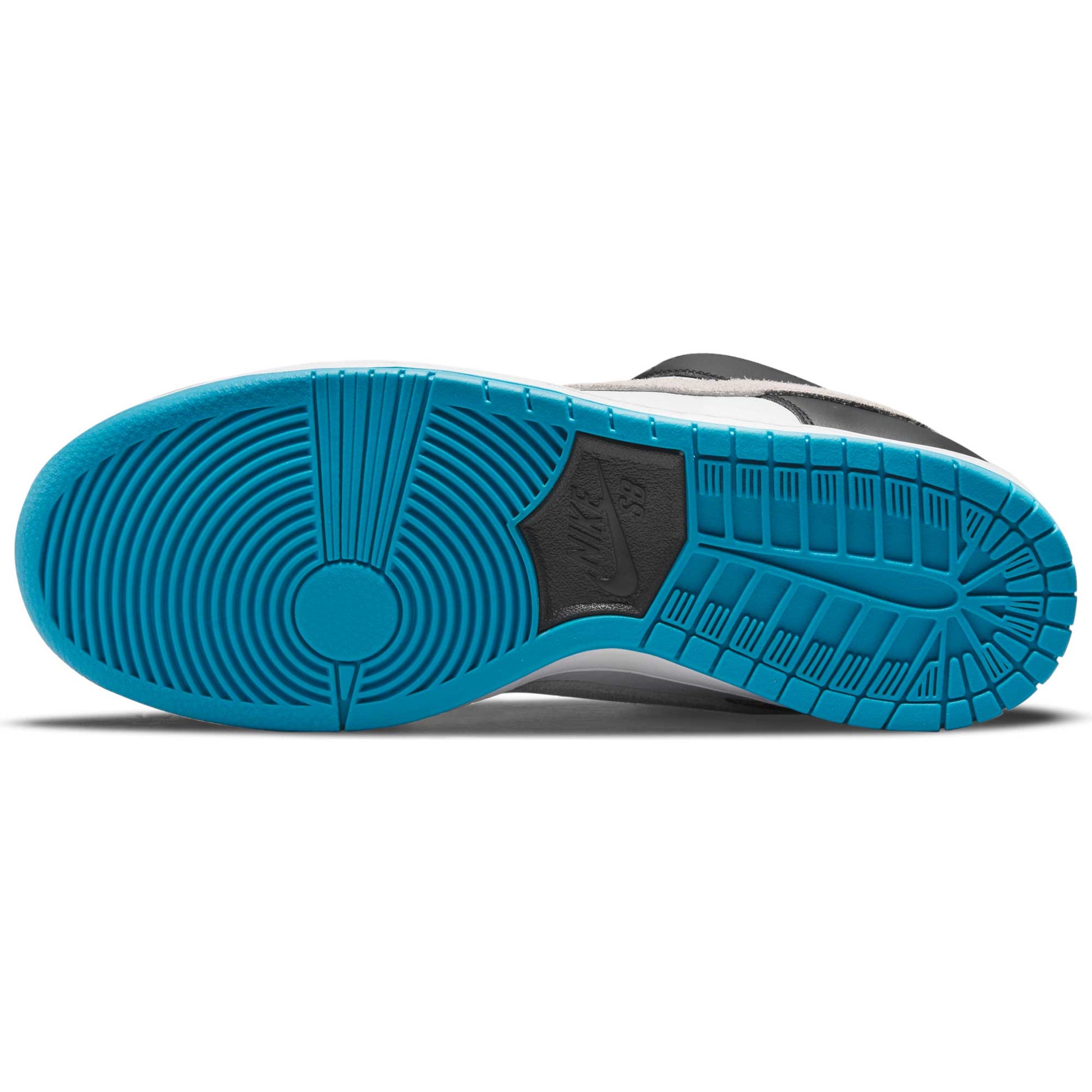 Nike SB Dunk Low Pro, white/neutral grey - black - laser blue - Tiki Room Skateboards - 9