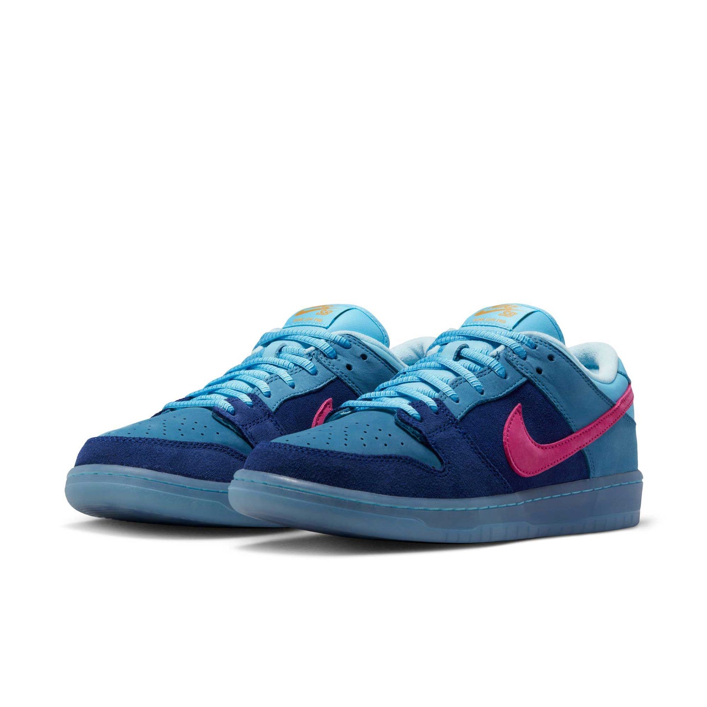 Nike SB Dunk Low X Run The Jewels, deep royal blue/active pink - blue chill - Tiki Room Skateboards - 3