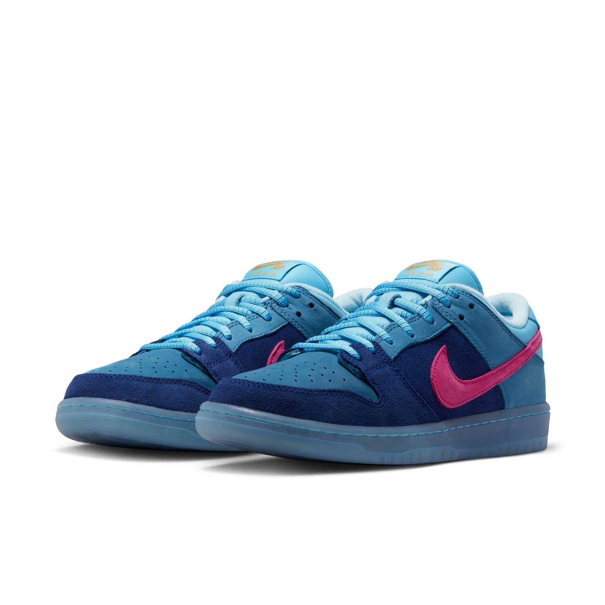 Nike SB Dunk Low X Run The Jewels, deep royal blue/active pink - blue chill - Tiki Room Skateboards - 3