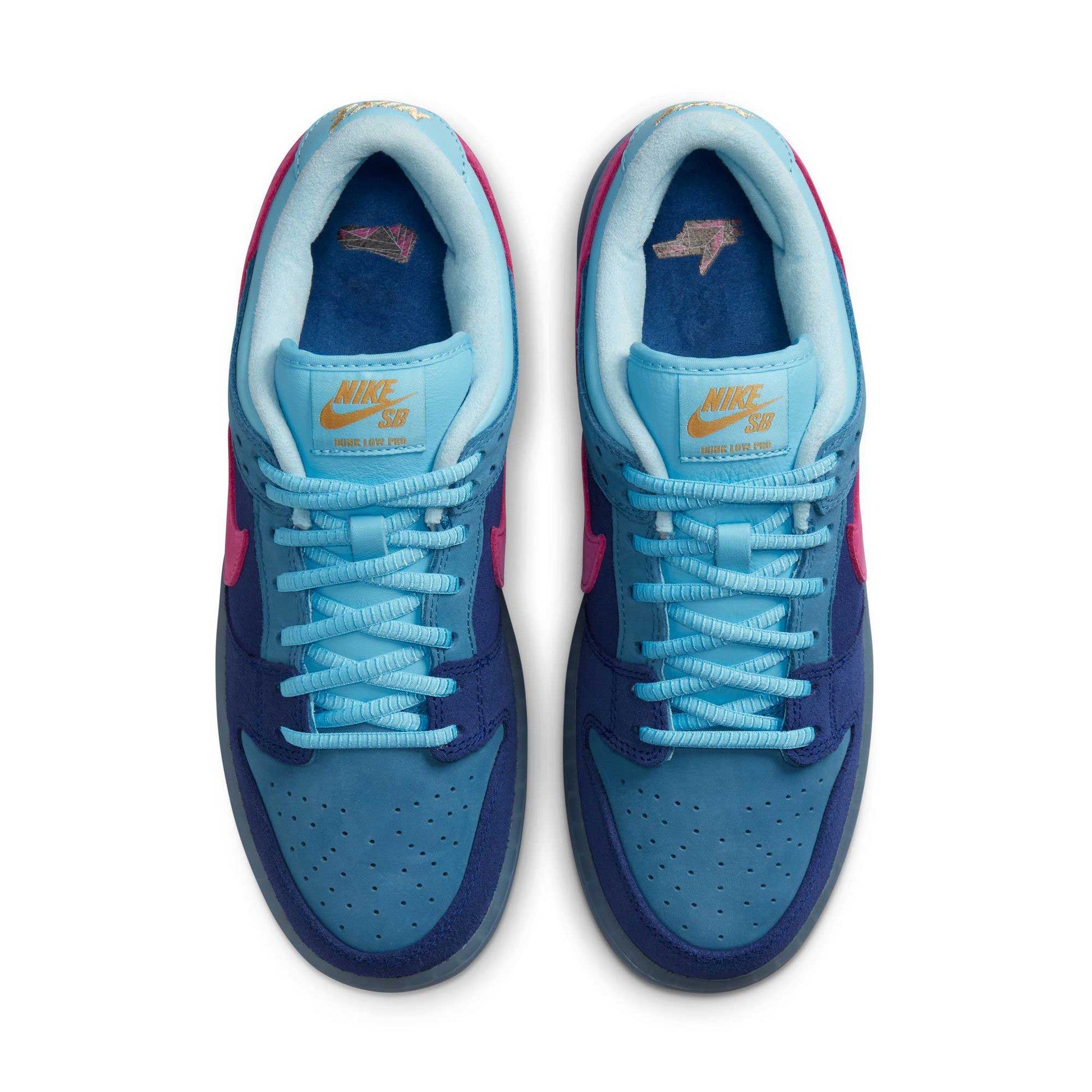 Nike SB Dunk Low X Run The Jewels, deep royal blue/active pink - blue chill - Tiki Room Skateboards - 4