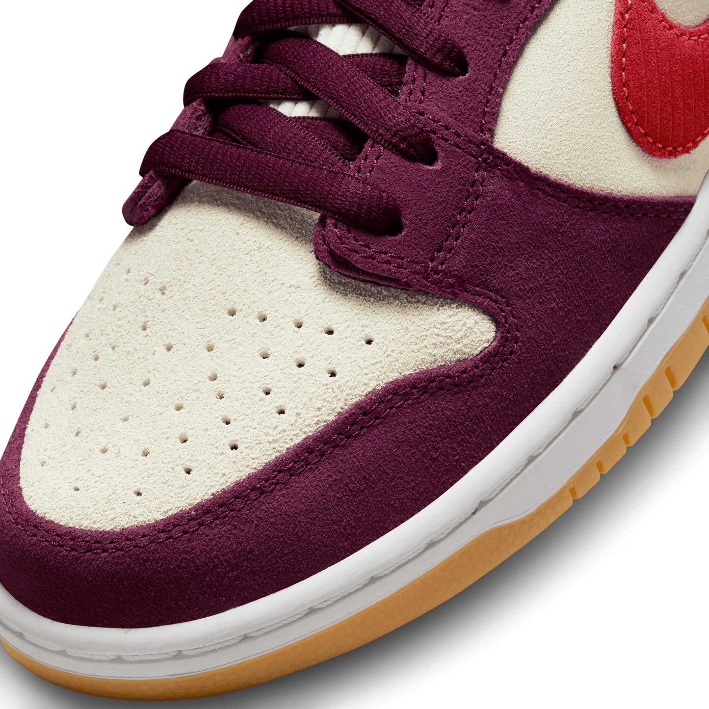 Nike SB Dunk Low X Skate Like A Girl, dark beetroot/lt crimson - light bone - Tiki Room Skateboards - 11