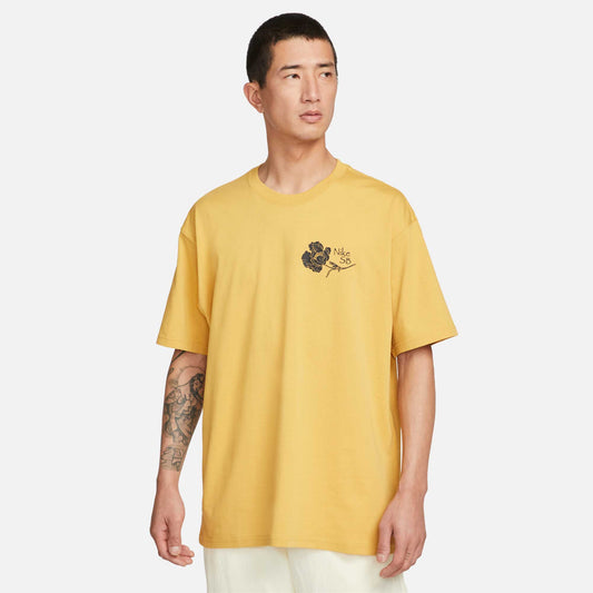 Nike SB Flower Skate T-Shirt, sanded gold - Tiki Room Skateboards - 1