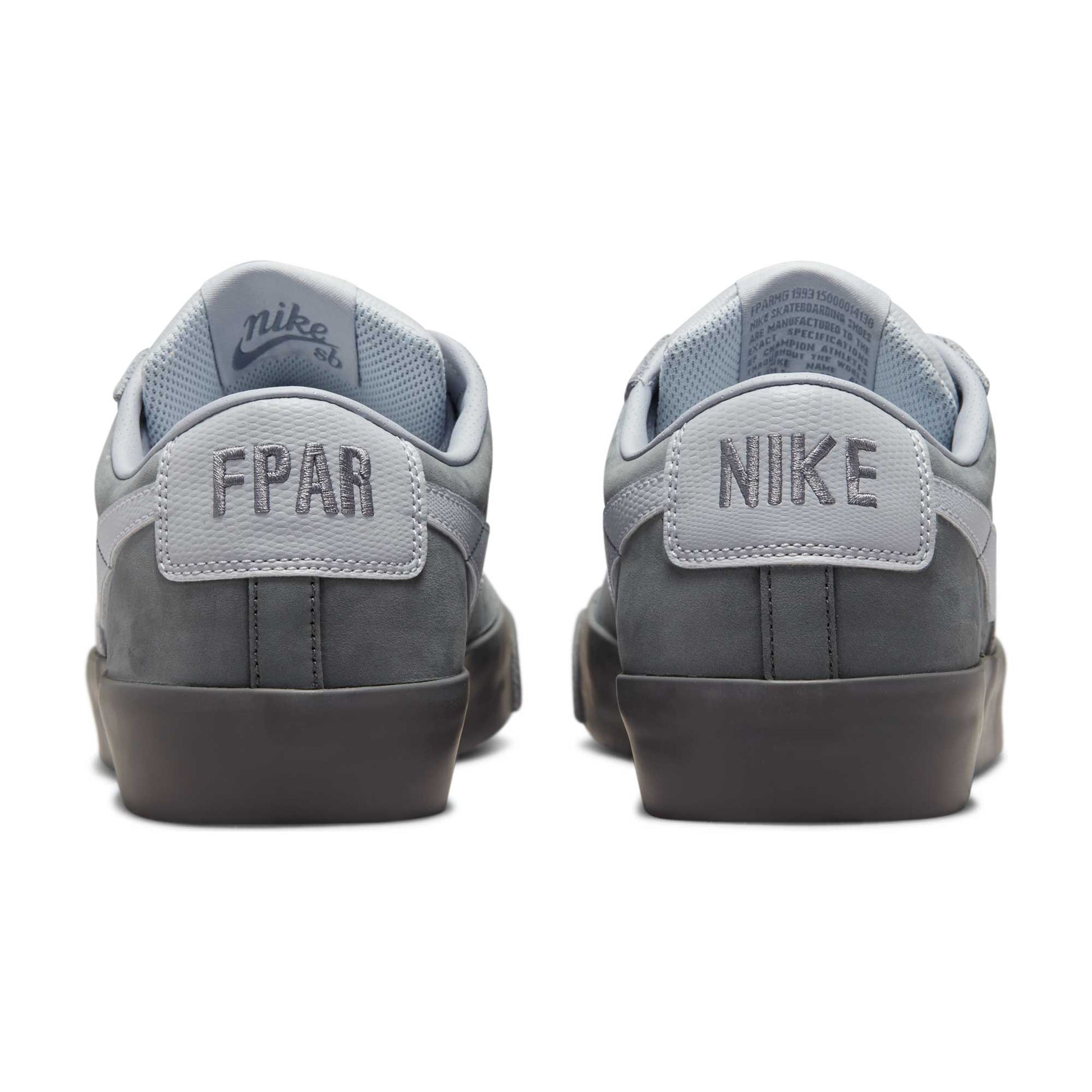 Nike SB FPAR Zoom Blazer Low, cool grey/wolf grey - Tiki Room Skateboards - 2
