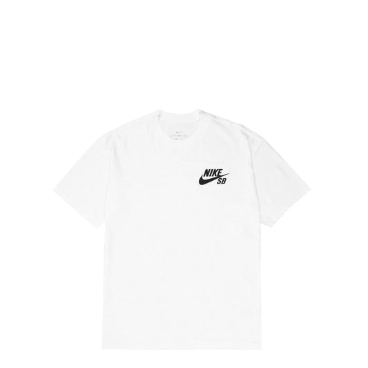 Nike SB Logo Skate T-shirt, white/black - Tiki Room Skateboards - 1
