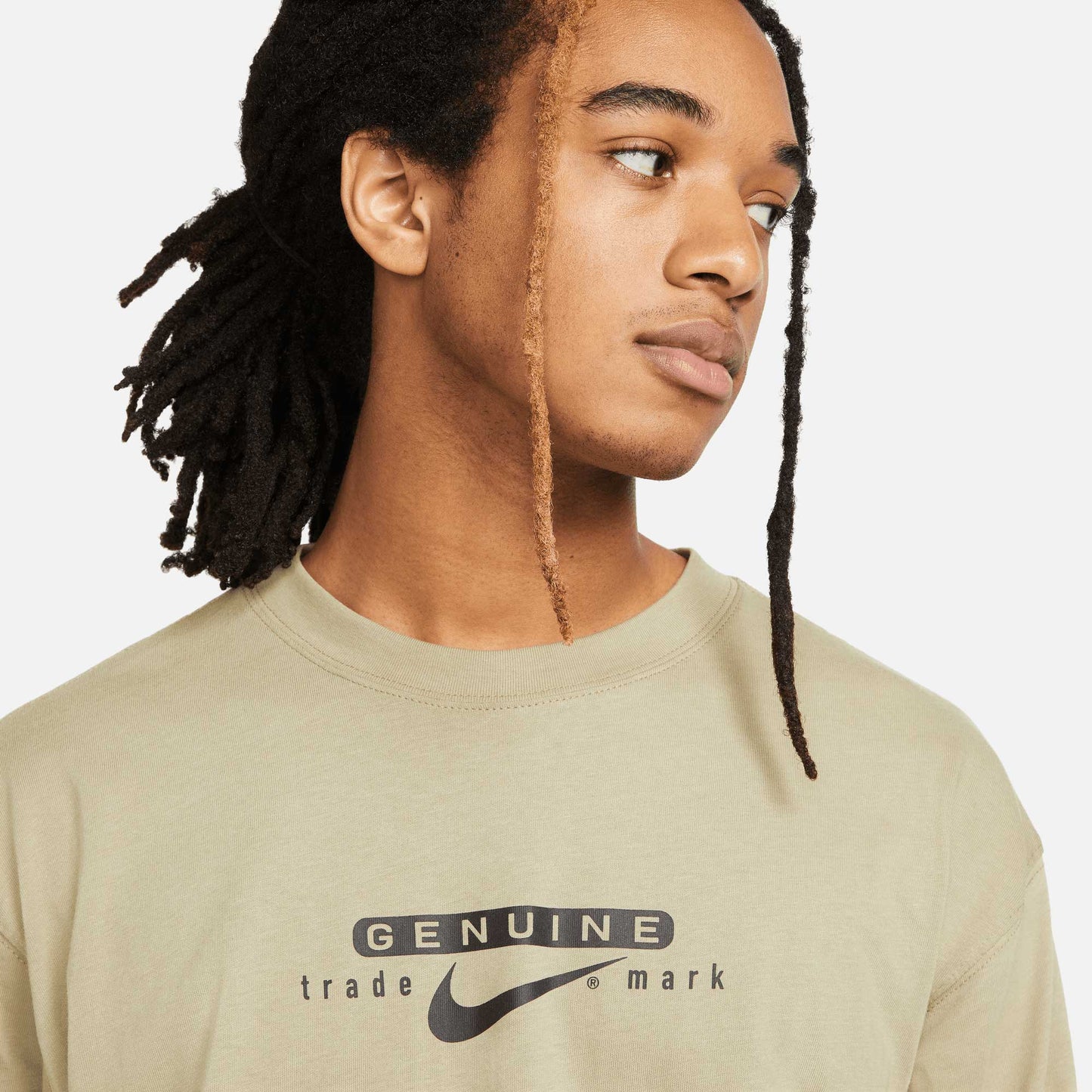 Nike SB Long Sleeved Tee, neutral olive - Tiki Room Skateboards - 3