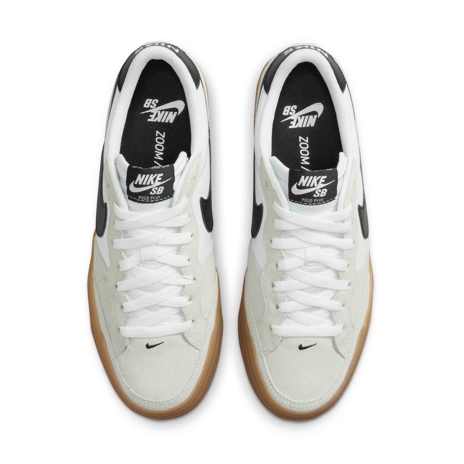 Nike SB Pogo, white/black-white-gum light brown - Tiki Room Skateboards - 3