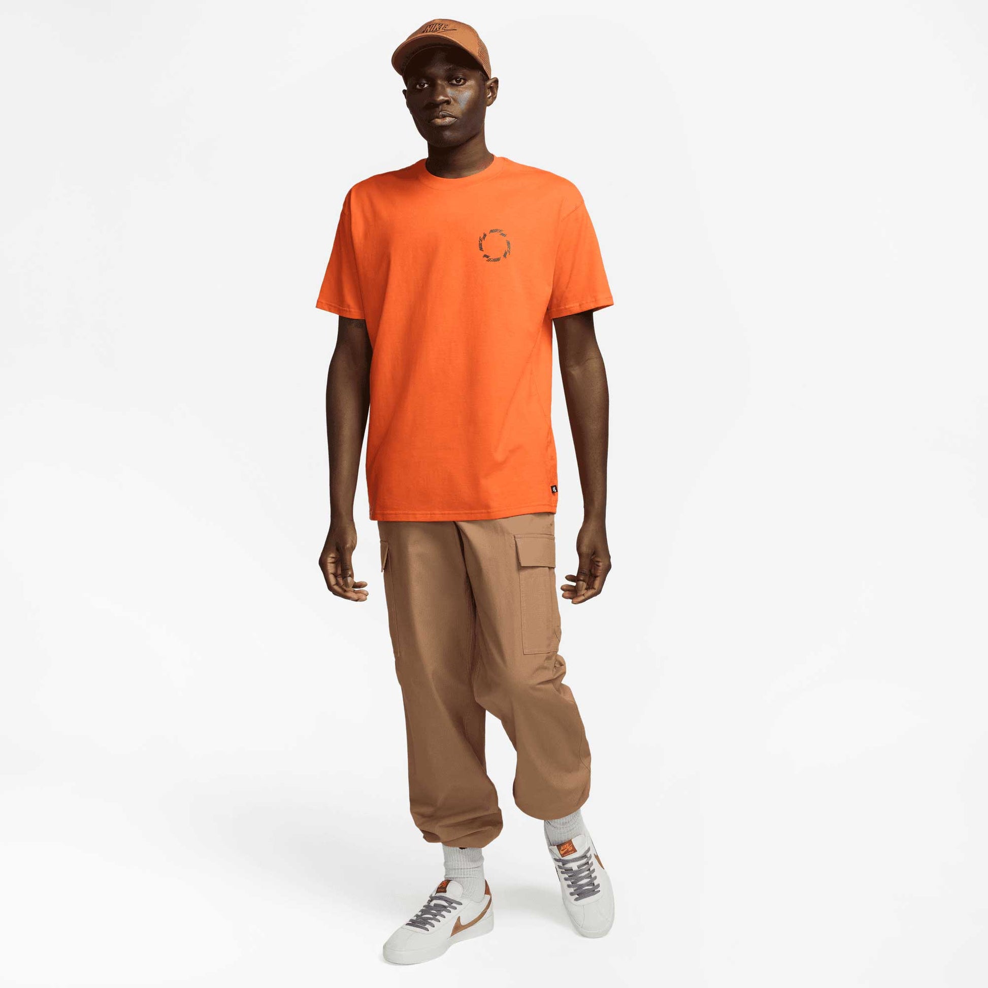 Nike SB Wheel T-Shirt, safety orange - Tiki Room Skateboards - 7