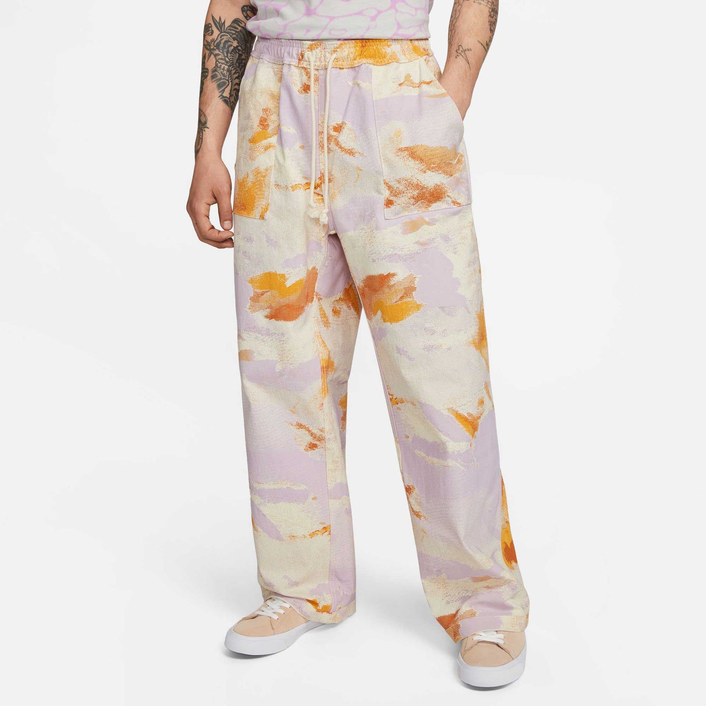 Nike SB X Doyenne Reversible Pants, coconut milk/sesame - Tiki Room Skateboards - 1