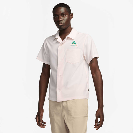 Nike SB X Jarritos®️ Short-Sleeve Bowling Button-Up Shirt, pearl pink - Tiki Room Skateboards - 1