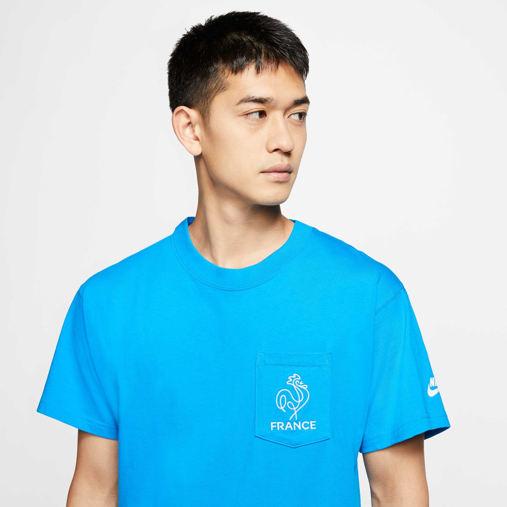 Nike SB x Parra 'France Federation Kit' t-shirt, neptune blue/white - Tiki Room Skateboards - 5