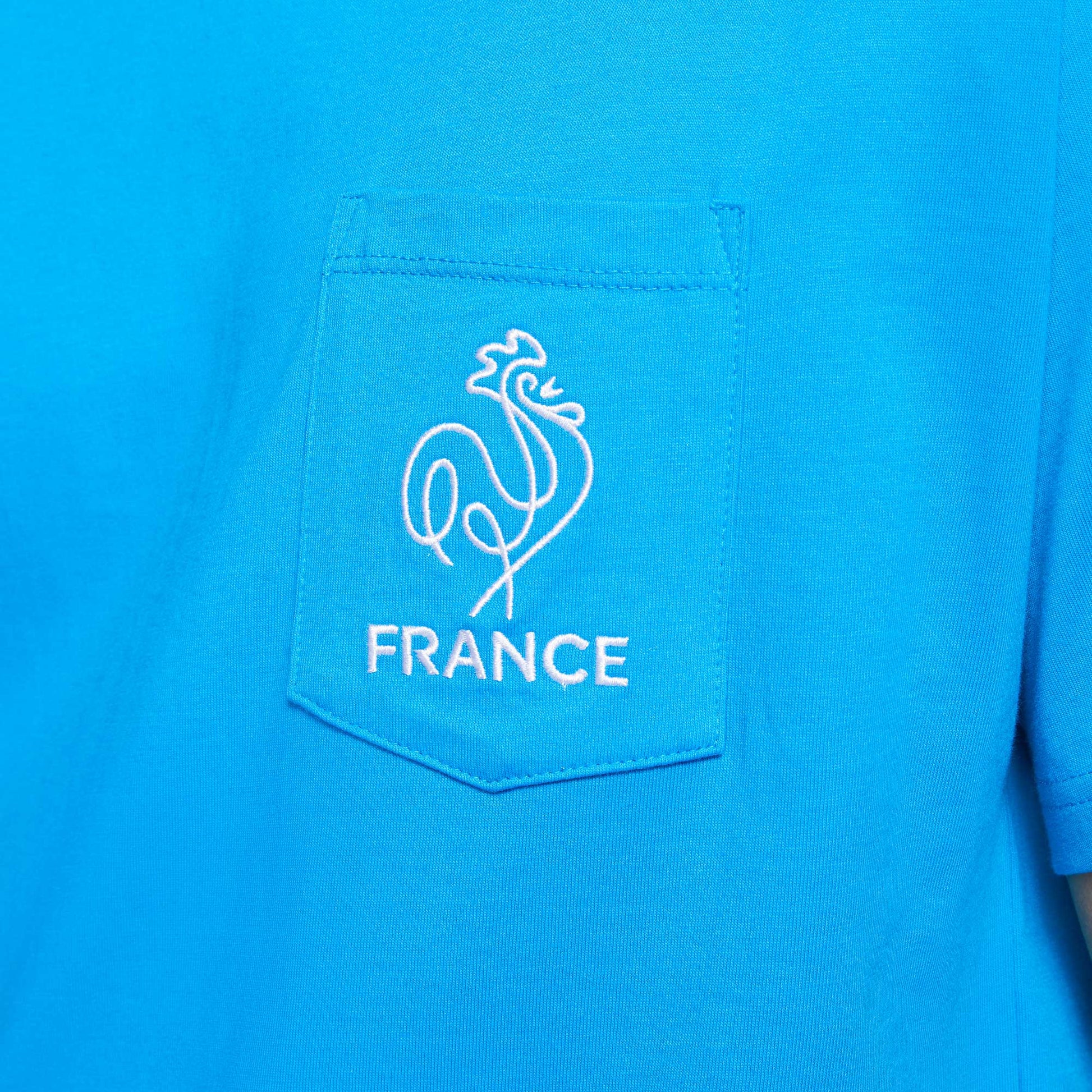 Nike SB x Parra 'France Federation Kit' t-shirt, neptune blue/white - Tiki Room Skateboards - 2