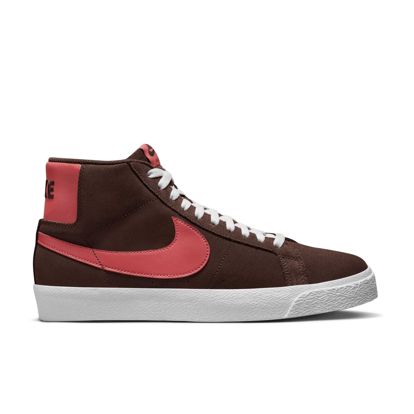 Nike SB Zoom Blazer Mid, baroque brown/adobe-baroque brown-white - Tiki Room Skateboards - 1