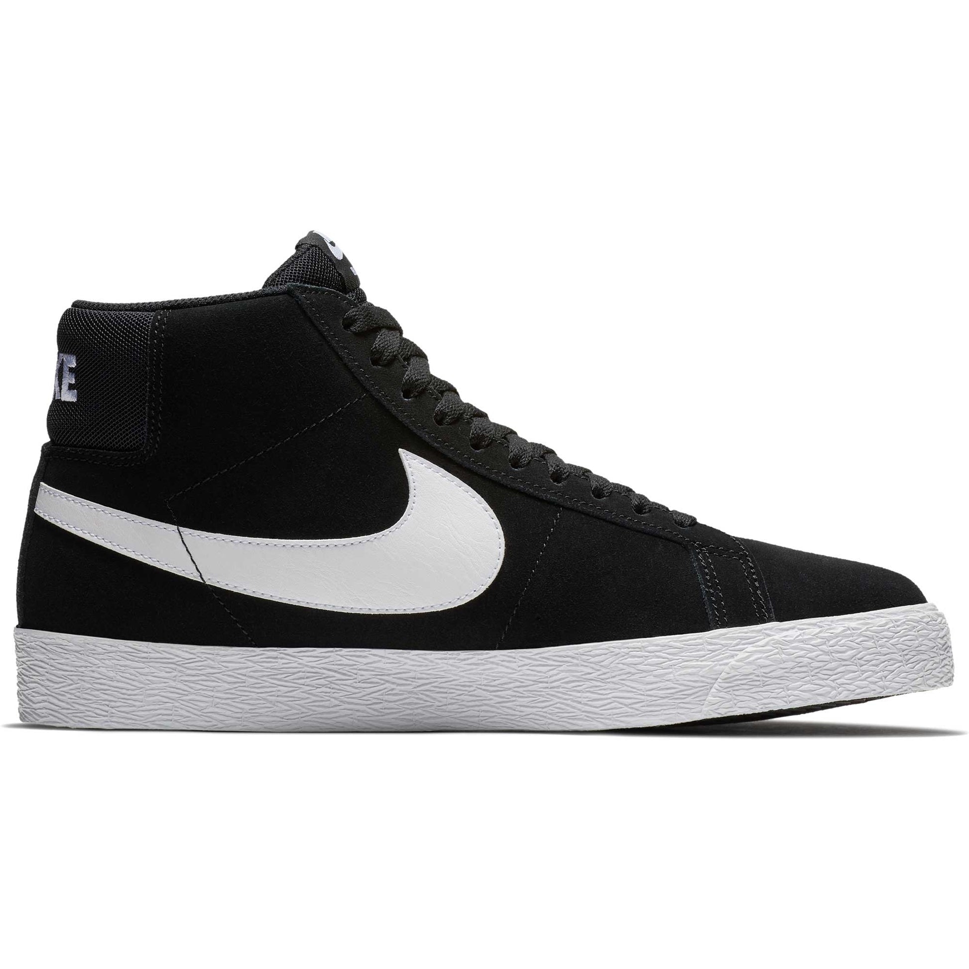 Nike SB Zoom Blazer Mid, black/white-white-white - Tiki Room Skateboards - 7