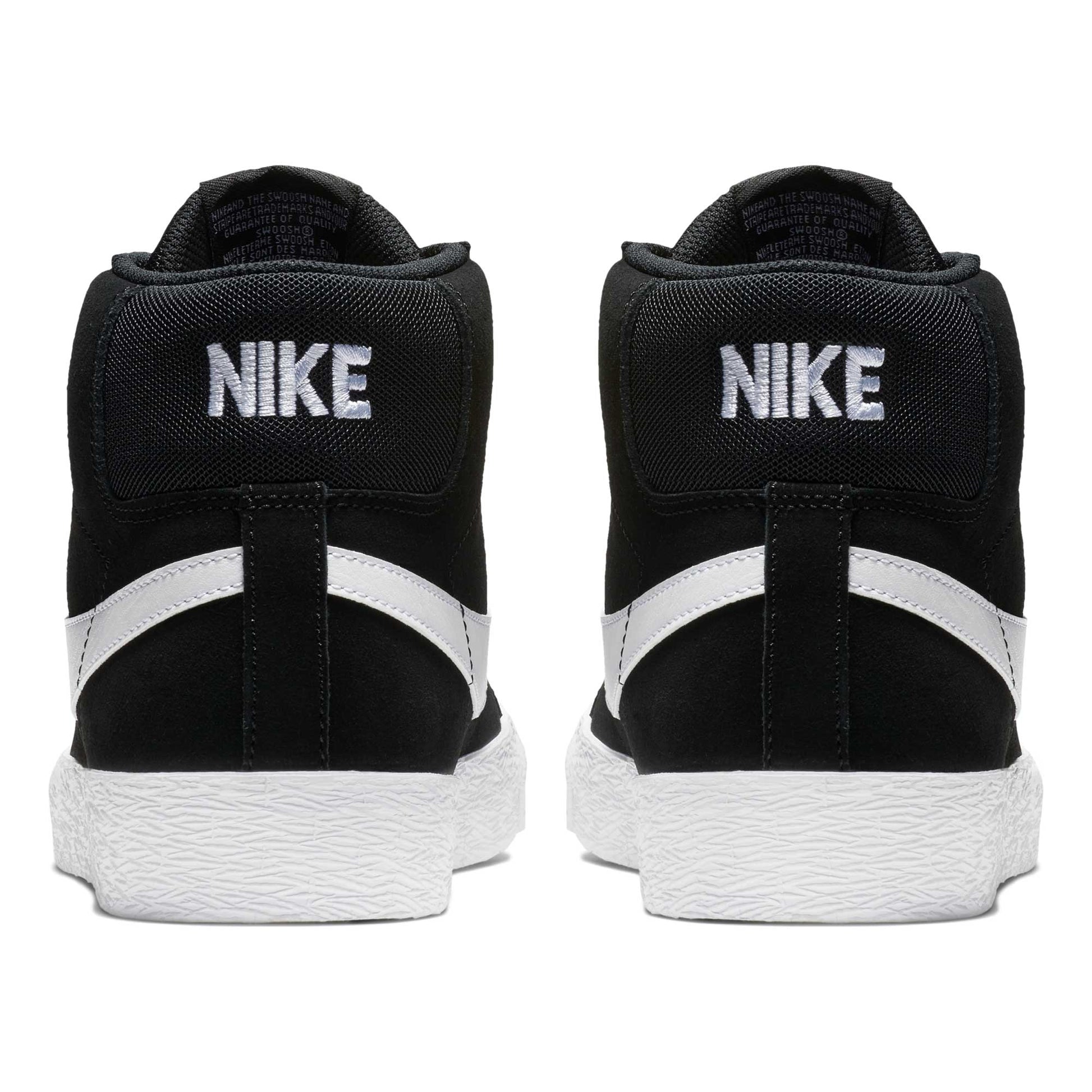 Nike SB Zoom Blazer Mid, black/white-white-white - Tiki Room Skateboards - 6